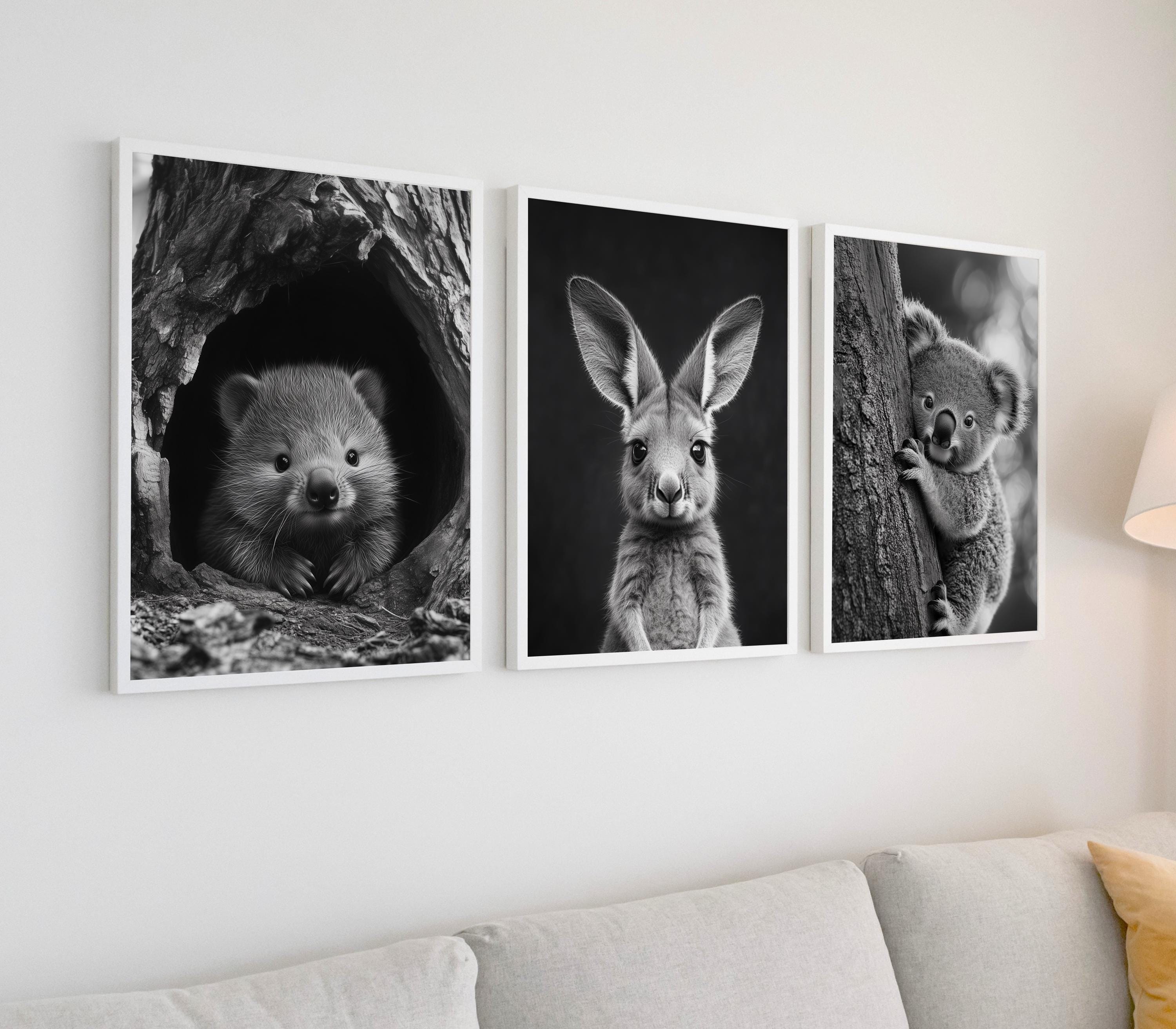 nursery art print baby nursery bedroom decor Australian Animal Nursery Prints, Animal Nursery Wall Art, Baby Animal Decor, Australian Nursery Decor, Rustic Art, Digital Prints, H3188