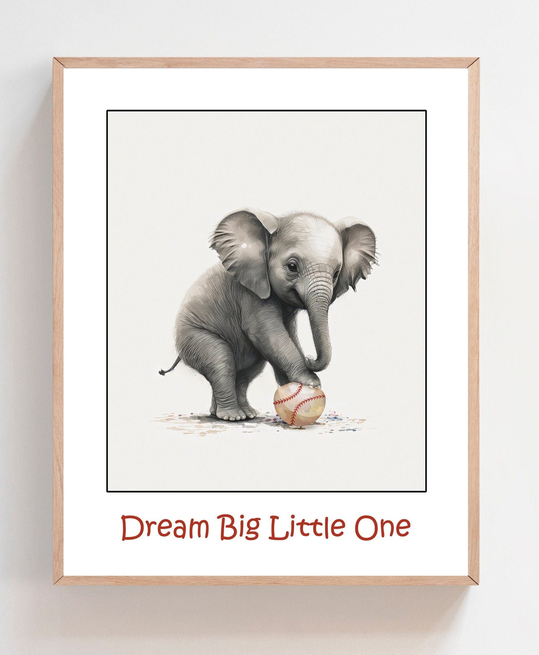 nursery art print baby nursery bedroom decor Nursery Baseball decor -  Baseball nursery - Sport nursery print - Boys room print - Animal sports nursery - Nursery sports decor - H2787