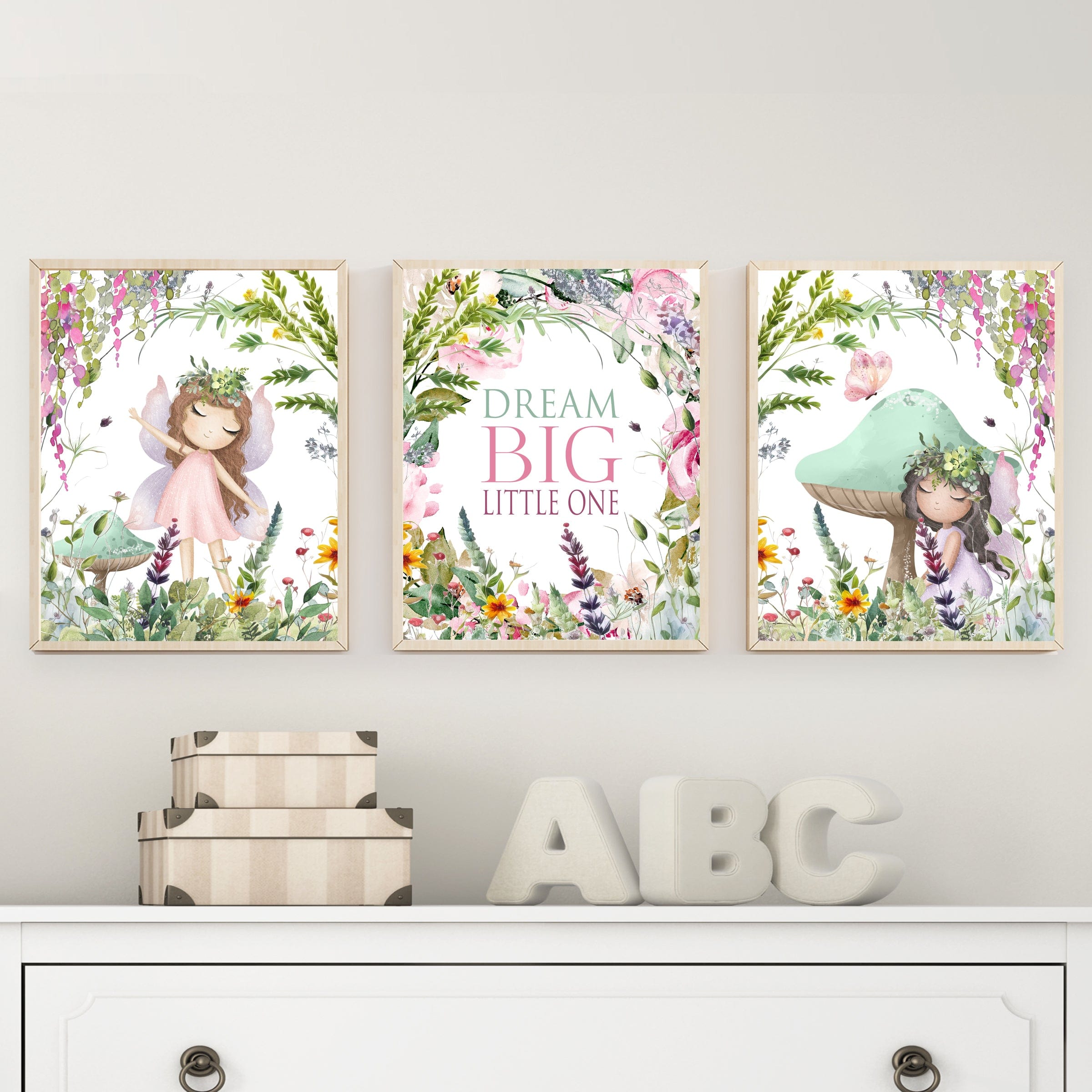 nursery art print baby nursery bedroom decor Fairy wall art - Fairy nursery decor - Fairy art print - Nursery wall art - Girls room decor - Girls nursery decor - Fairy tale nursery