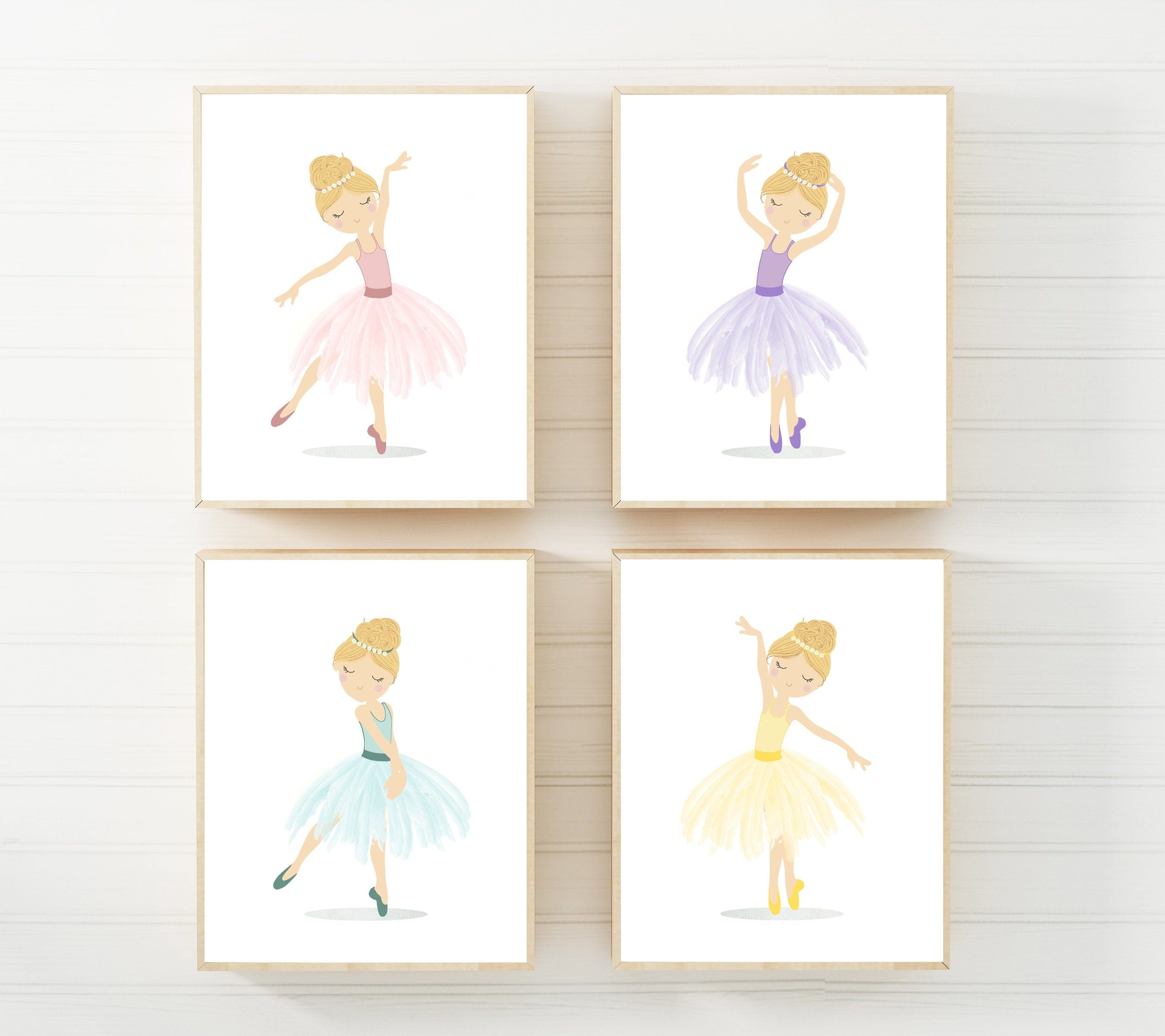 nursery art print baby nursery bedroom decor Toddler girl room decor - Girl room wall art - Pastel room decor - Ballerina wall art - Ballerina print - Ballerina nursery decor - H2460