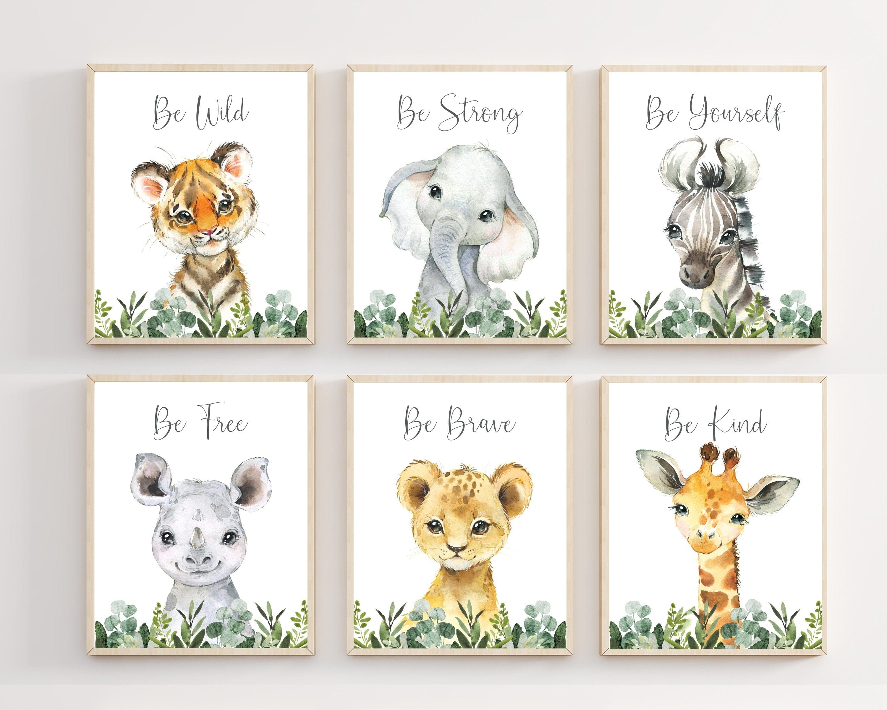 nursery art print baby nursery bedroom decor Baby boy safari nursery decor - Boy safari nursery - Boy wall art  - Baby boy nursery decor - Safari animal prints - Baby animal prints