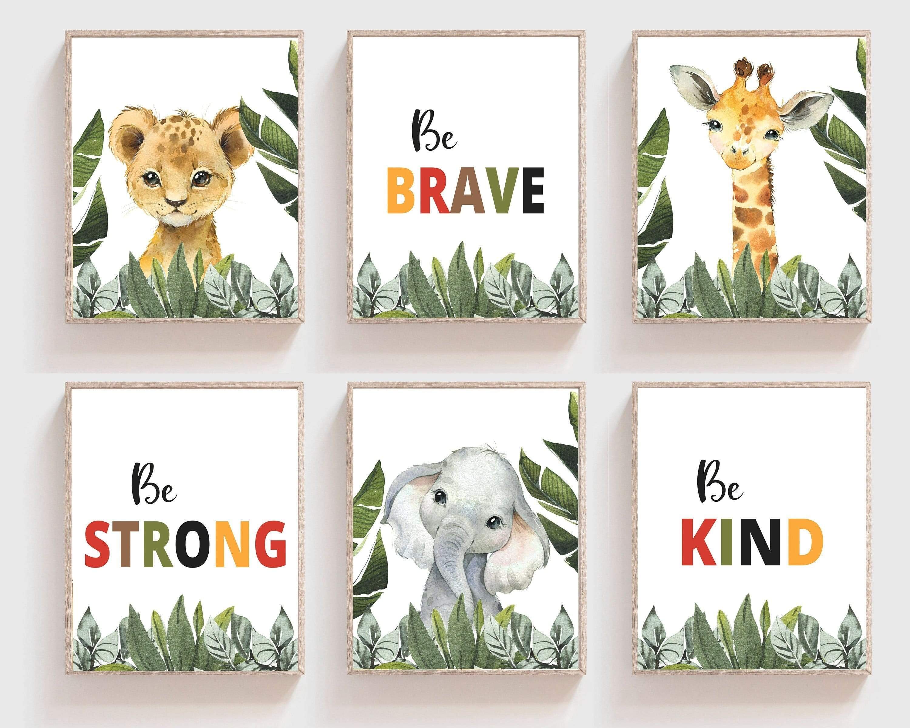 nursery art print baby nursery bedroom decor Boy nursery wall art - Boy nursery decor - Jungle nursery decor - Baby animal prints - Safari nursery decor - Printable wall art - Tropical