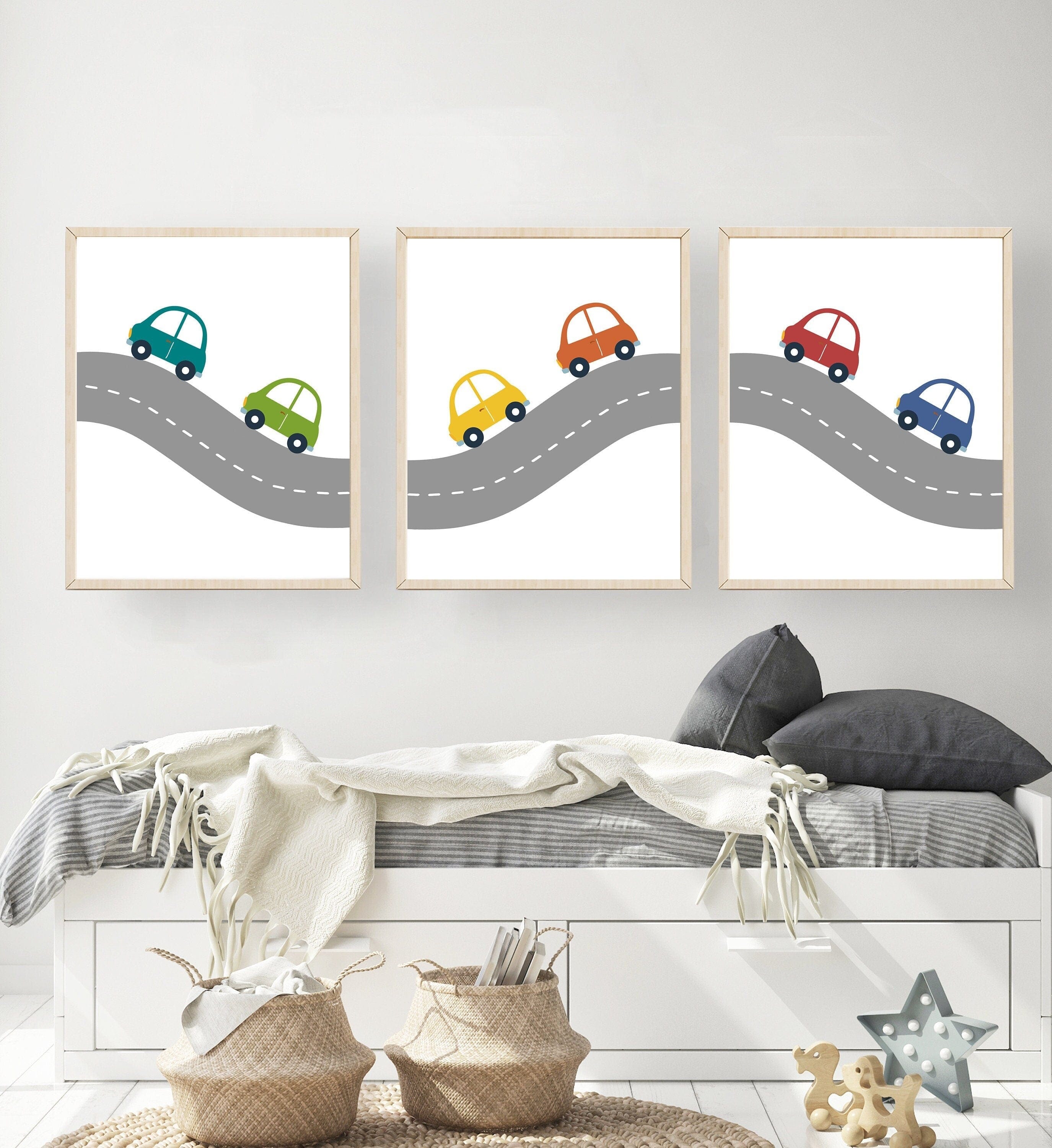 nursery art print baby nursery bedroom decor Car printable - Car wall art - Car art print - Boys room decor - Boy nursery art - Baby boy nursery art - Car nursery decor - DIGITAL FILE