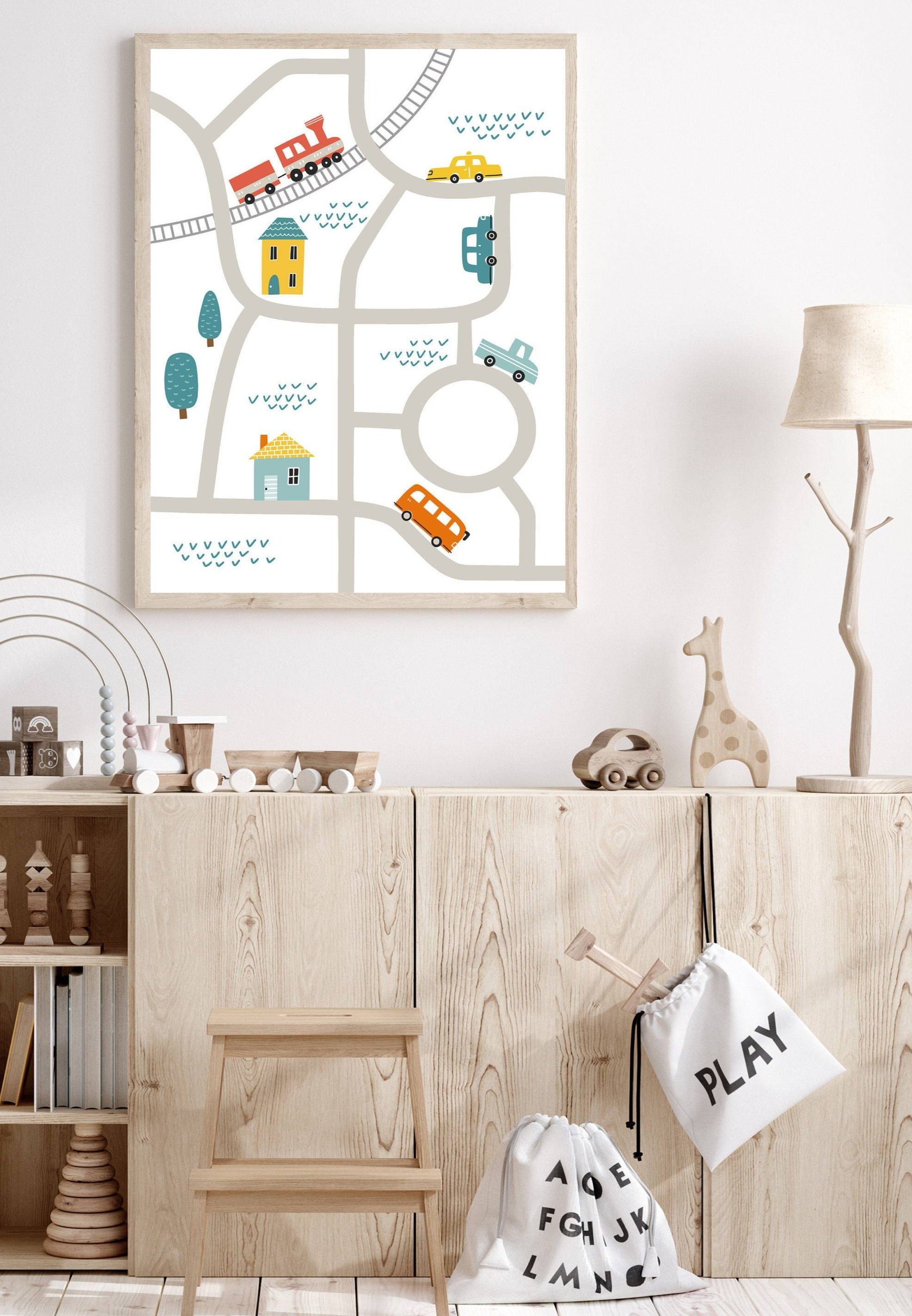 nursery art print baby nursery bedroom decor Cars print - Boys nursery decor - Cars and truck print - Transportation wall art - Boy room decor - Car art print - Modern boys wall art