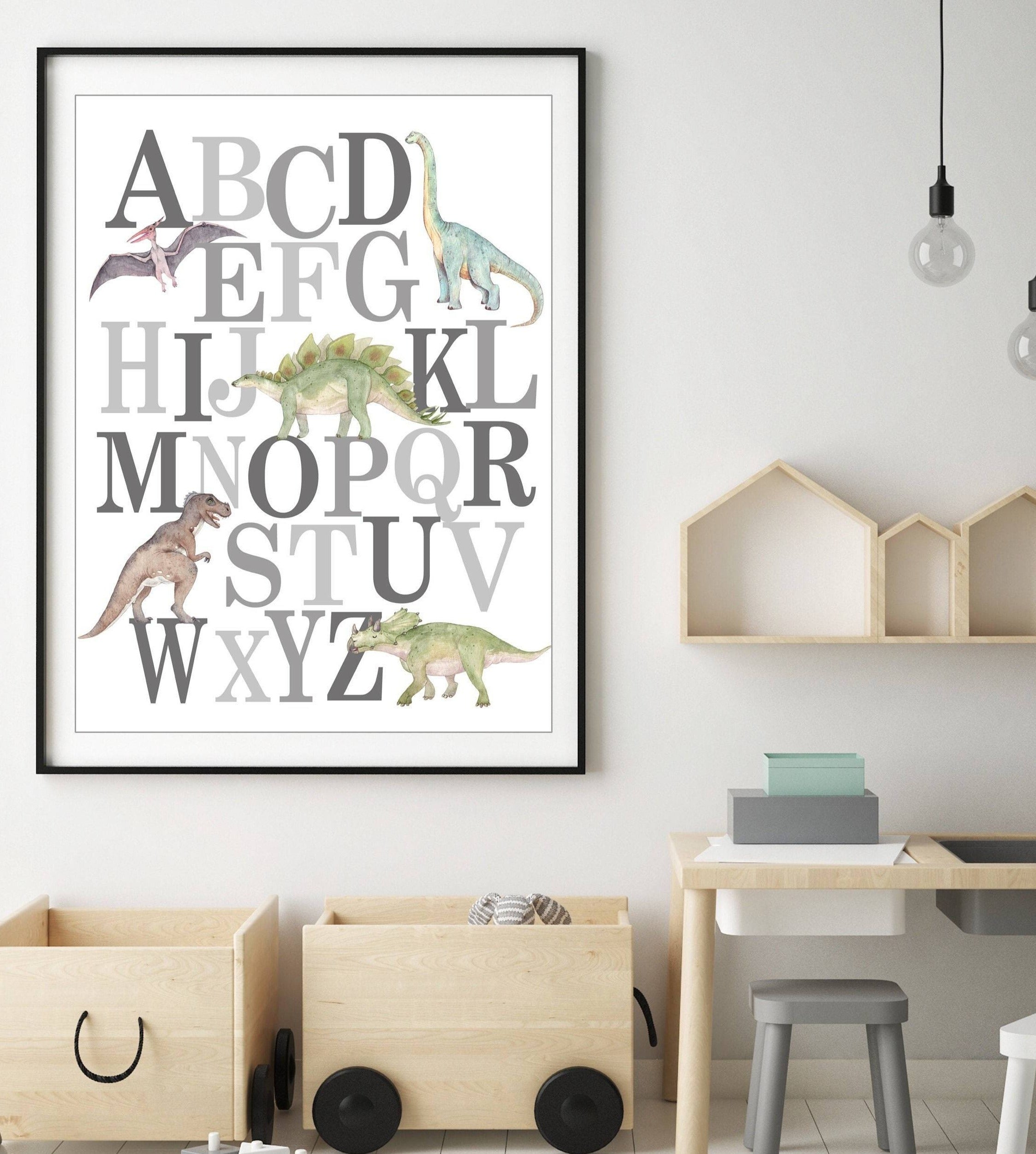 nursery art print baby nursery bedroom decor Dinosaur Poster - Dinosaur decor - Watercolor Dinosaur - Printable Dinosaur wall art - Nursery Dinosaur prints - DIGITAL DOWNLOAD