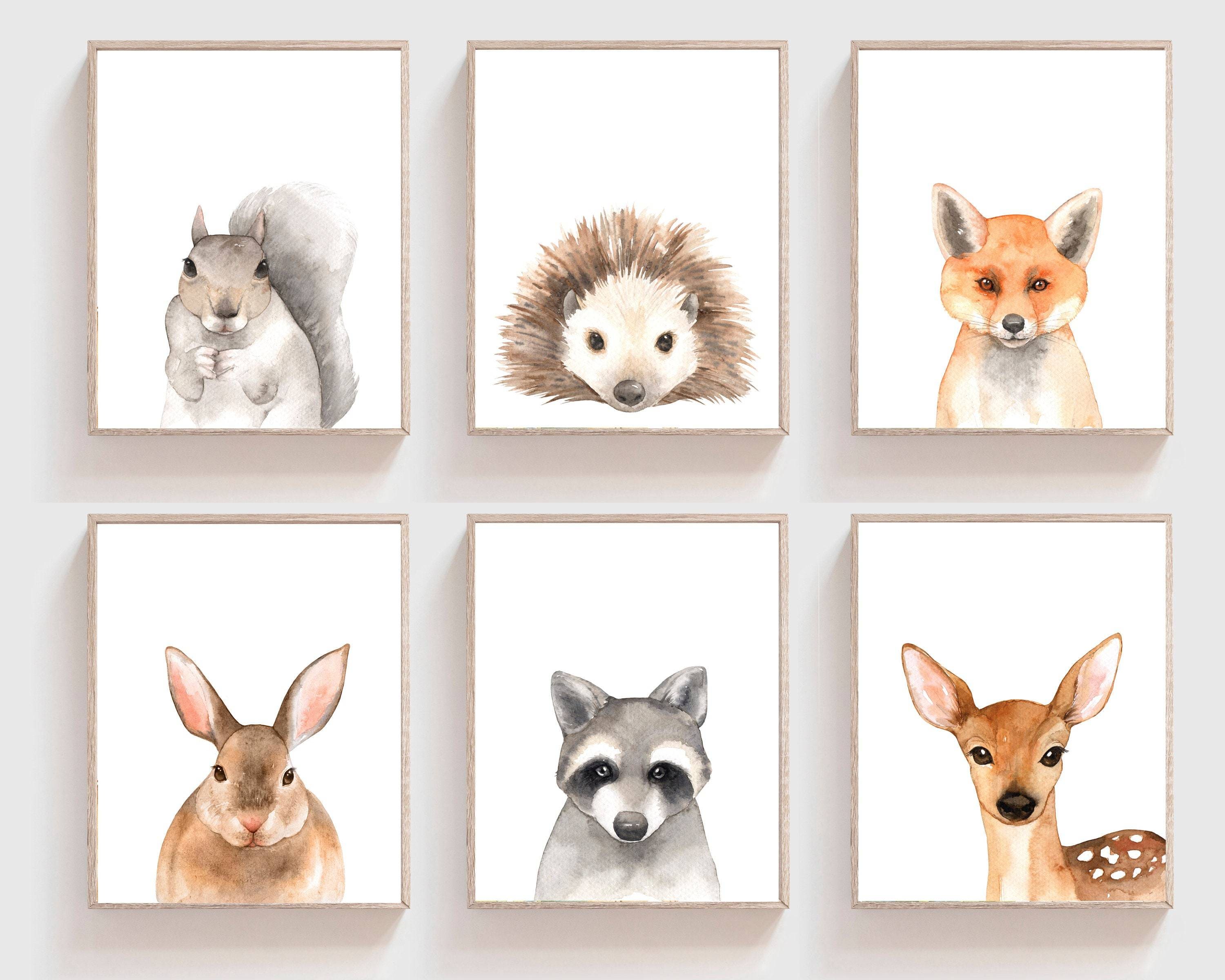 nursery art print baby nursery bedroom decor Gender neutral nursery prints - Woodland animals - Nursery art set - Nursery printables - Nursery prints animals - Nursery art posters