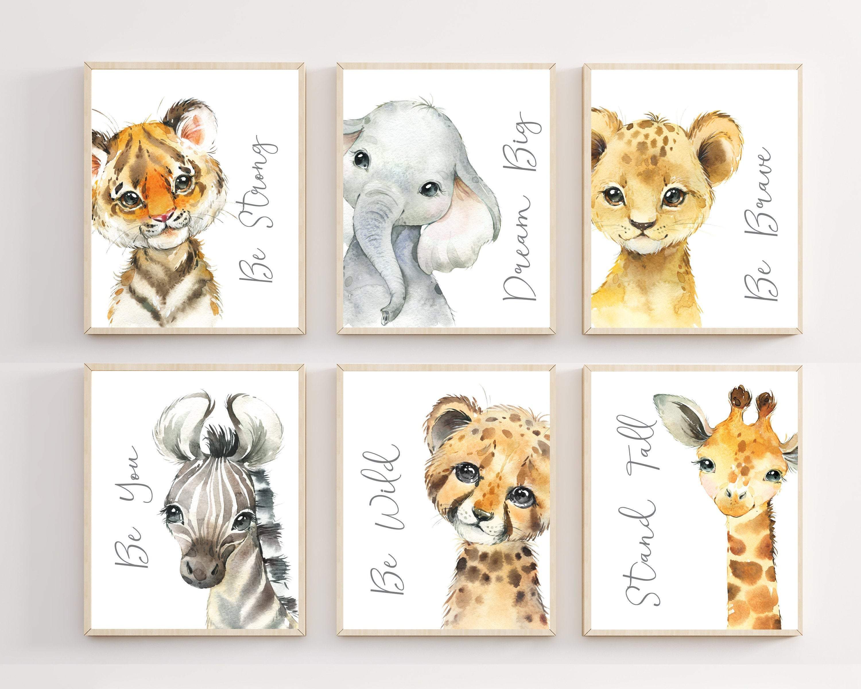 8x10 Boy safari nursery decor - Safari nursery decor - Boy wall art - Safari animals printable - Boy nursery prints - Digital Safari nursery nursery art print baby nursery bedroom decor