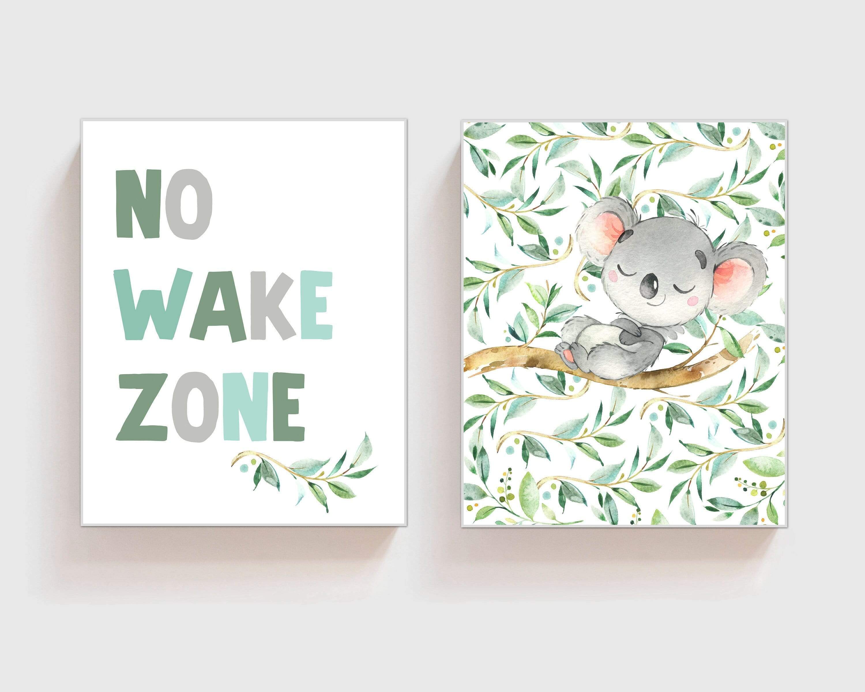 8x10 Koala Nursery wall art - Australian animal prints - Koala print - Eucalyptus wall art - Australian nursery Boy - Boy wall Decor -  H1955 nursery art print baby nursery bedroom decor