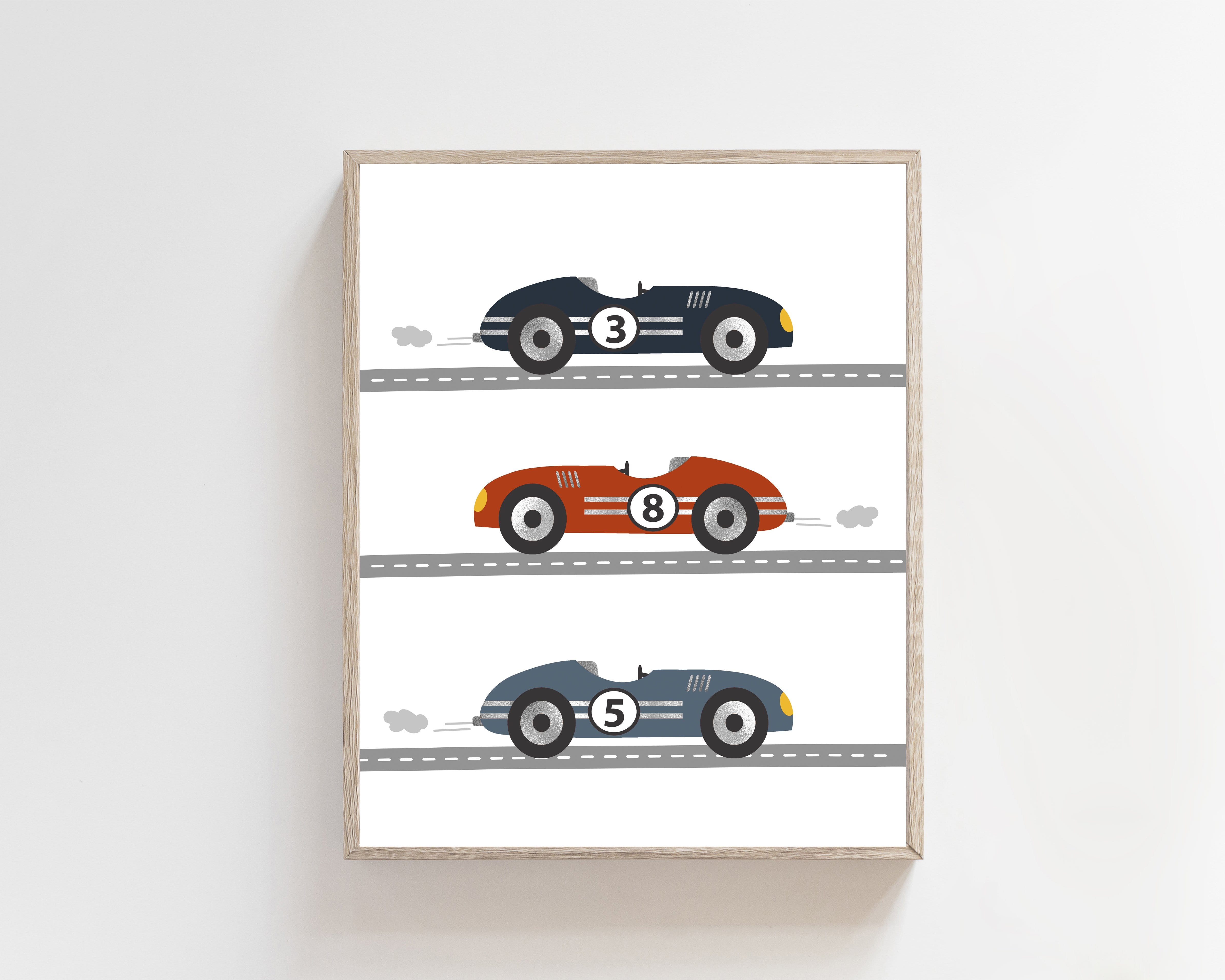8x10 Race car wall art - Race car nursery - Race car boy room decor - car bedroom - Boys bedroom decor - Car nursery decor - Race car baby nursery art print baby nursery bedroom decor