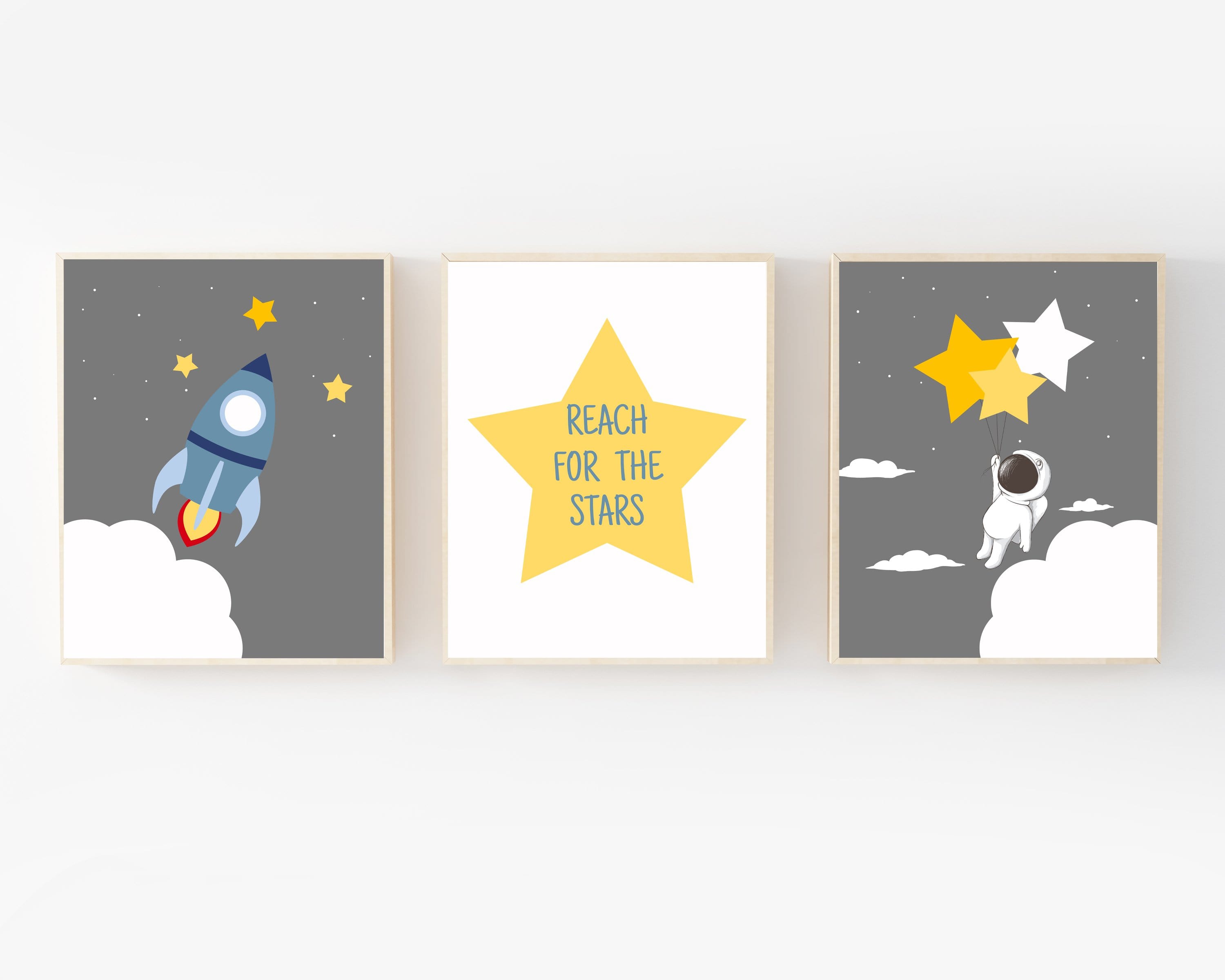 8x10 Space art prints - Space printable wall art - Rocket wall art - Space themed nursery - Astronaut art print - Boy wall art - Space poster nursery art print baby nursery bedroom decor