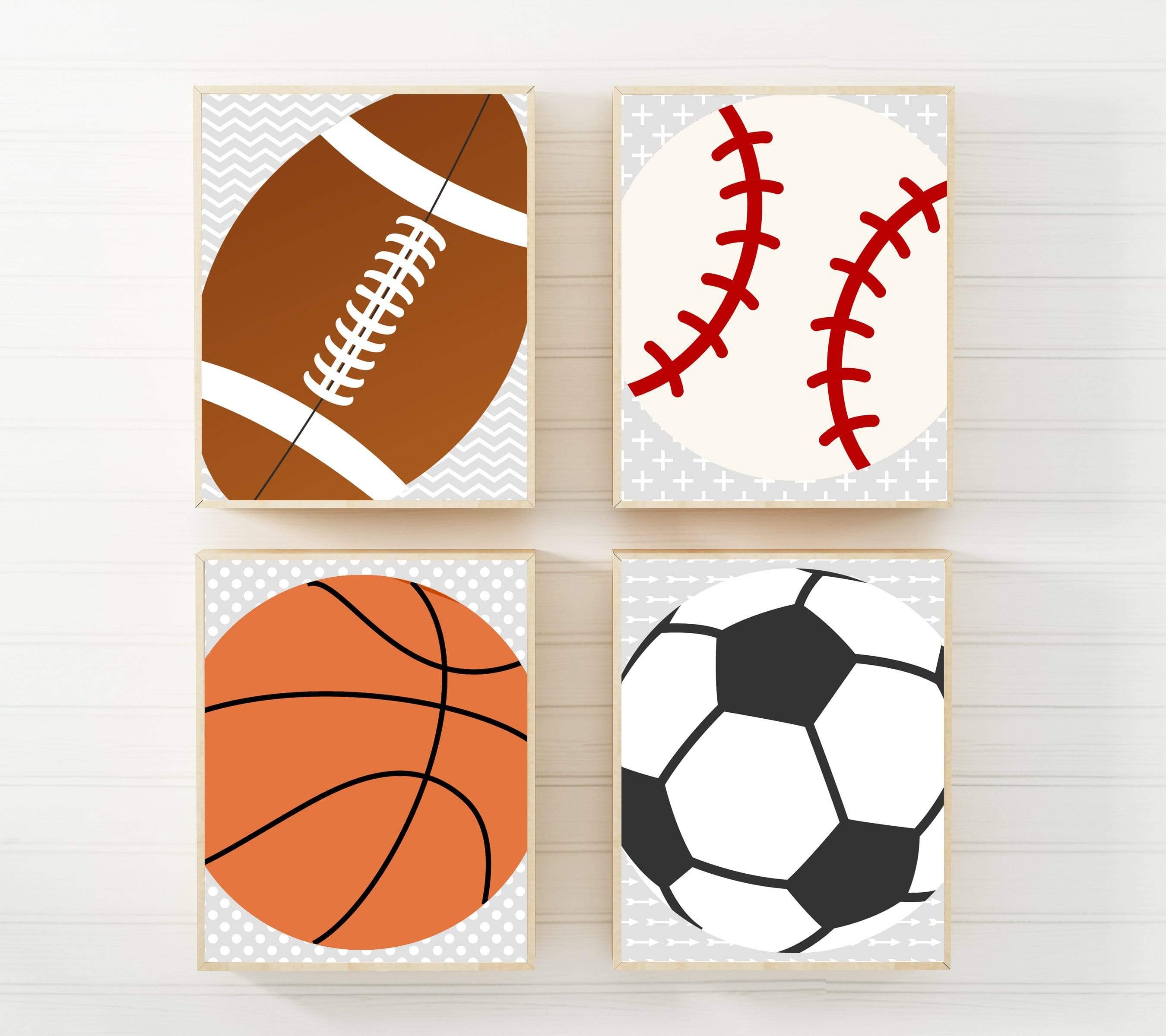 8x10 Sport prints - Sport art - Sports wall art - Boys room decor - Teen boys wall art - Sports balls picture - Basketball Soccer Baseball -H616 nursery art print baby nursery bedroom decor