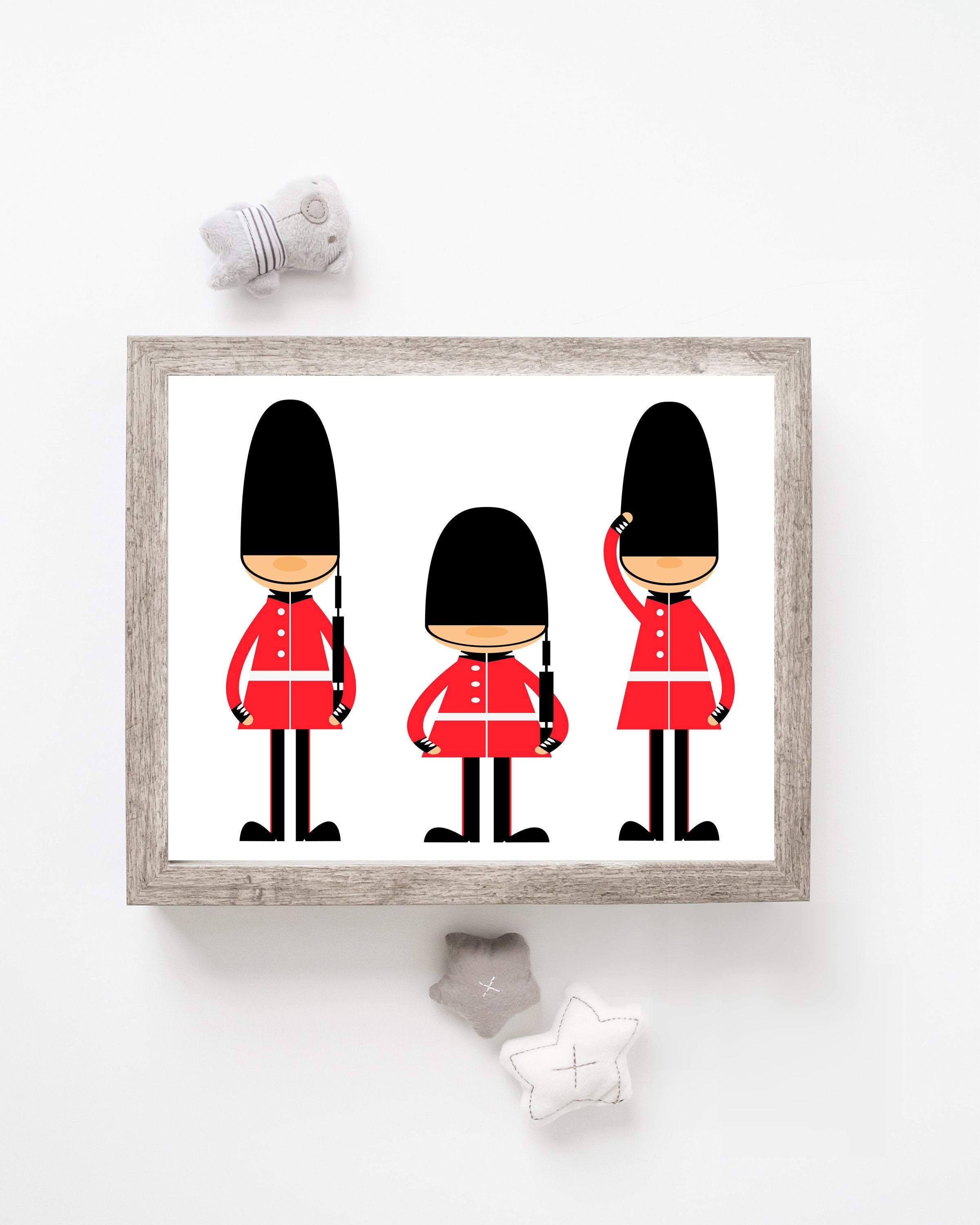 8x10 Toy Soldiers Nursery Art Print, English Guards Nursery Wall Print, Nursery Print Decor -H175 -Printable nursery art print baby nursery bedroom decor