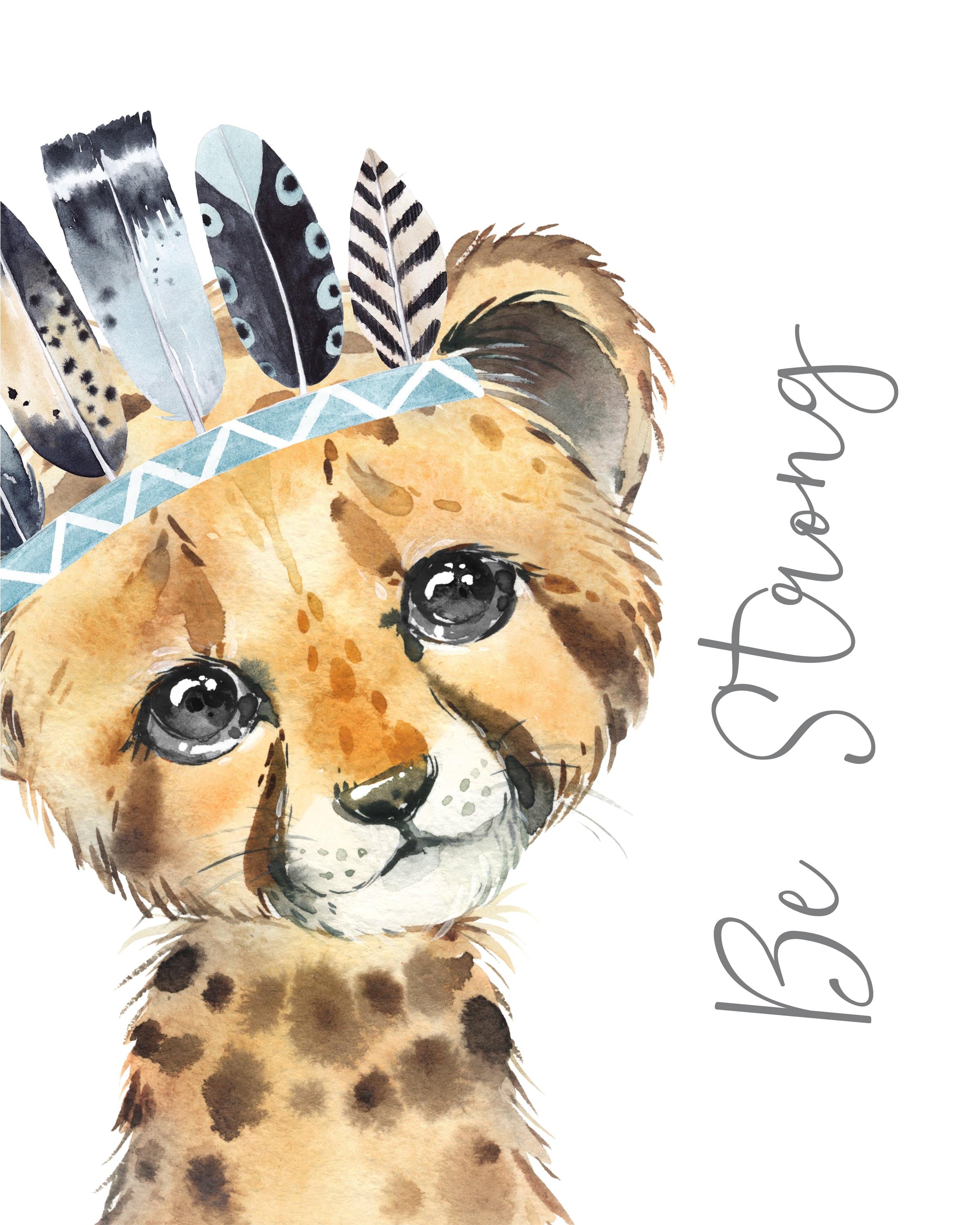 Baby safari animal nursery - Tribal nursery decor - Boys nursery prints - Boy safari nursery - Safari animal prints - Boys room wall art nursery art print baby nursery bedroom decor