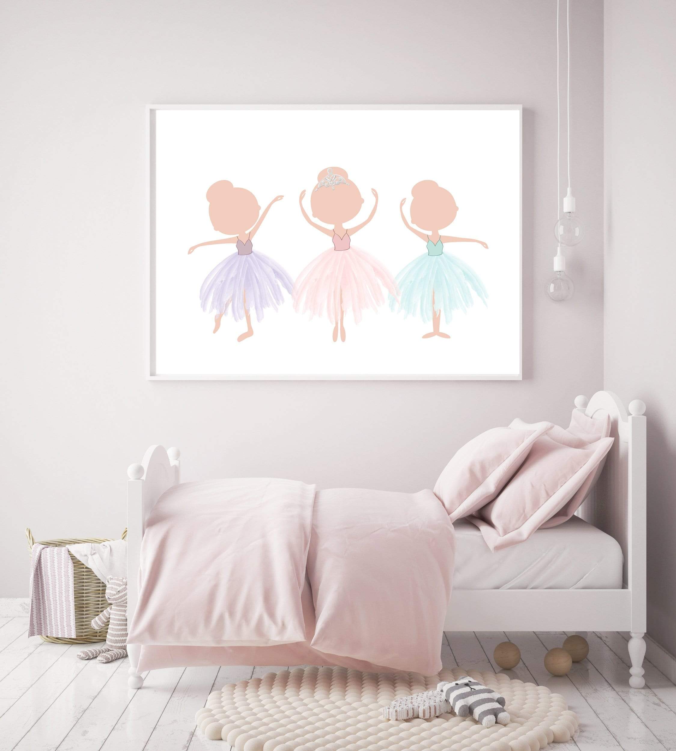 Ballet Dancer Gift - Ballet Art Print - Ballerina Walll Art - Ballerina Art Print - Ballerina Watercolor Print - Ballet Decor -  H1652 nursery art print baby nursery bedroom decor