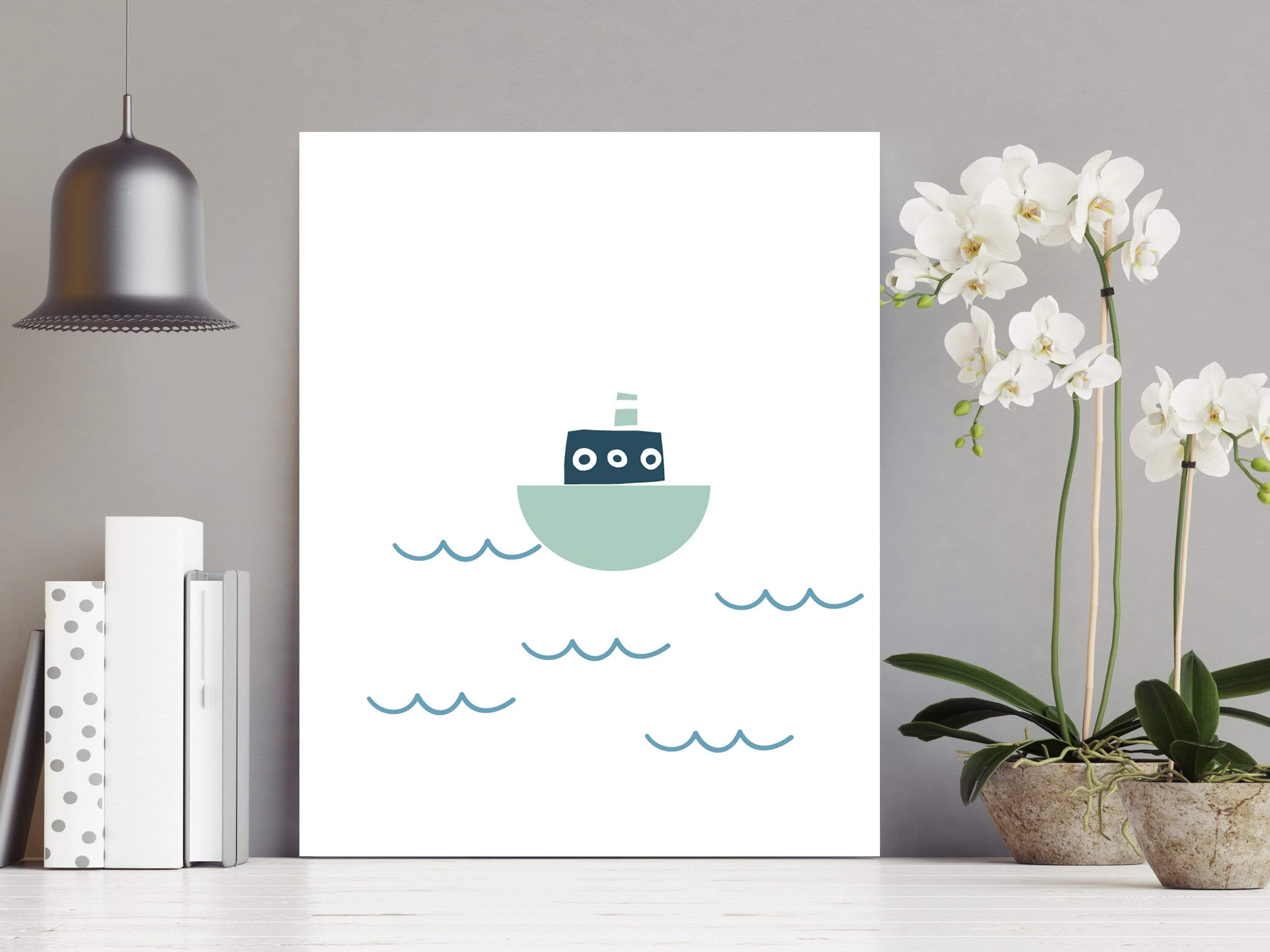 Boat print - Boat wall art - Boys bedroom art - Boys room decor - Transport print - Boat kids print - Boys room art - Nautical boys - H1757 nursery art print baby nursery bedroom decor