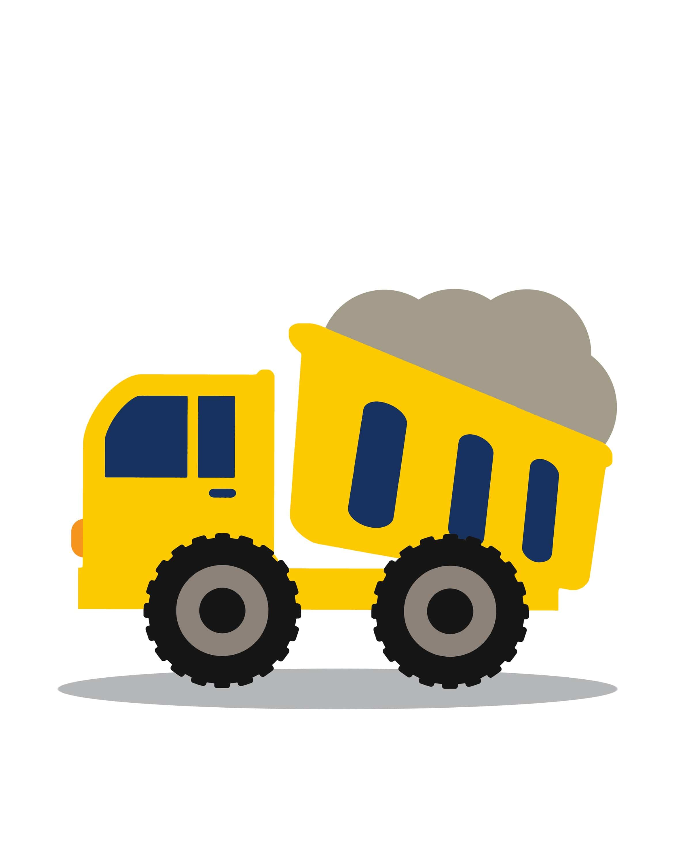 Construction nursery prints - Boys room decor - Truck wall art - Baby boy nursery prints - Construction truck wall decor - Boy wall art nursery art print baby nursery bedroom decor