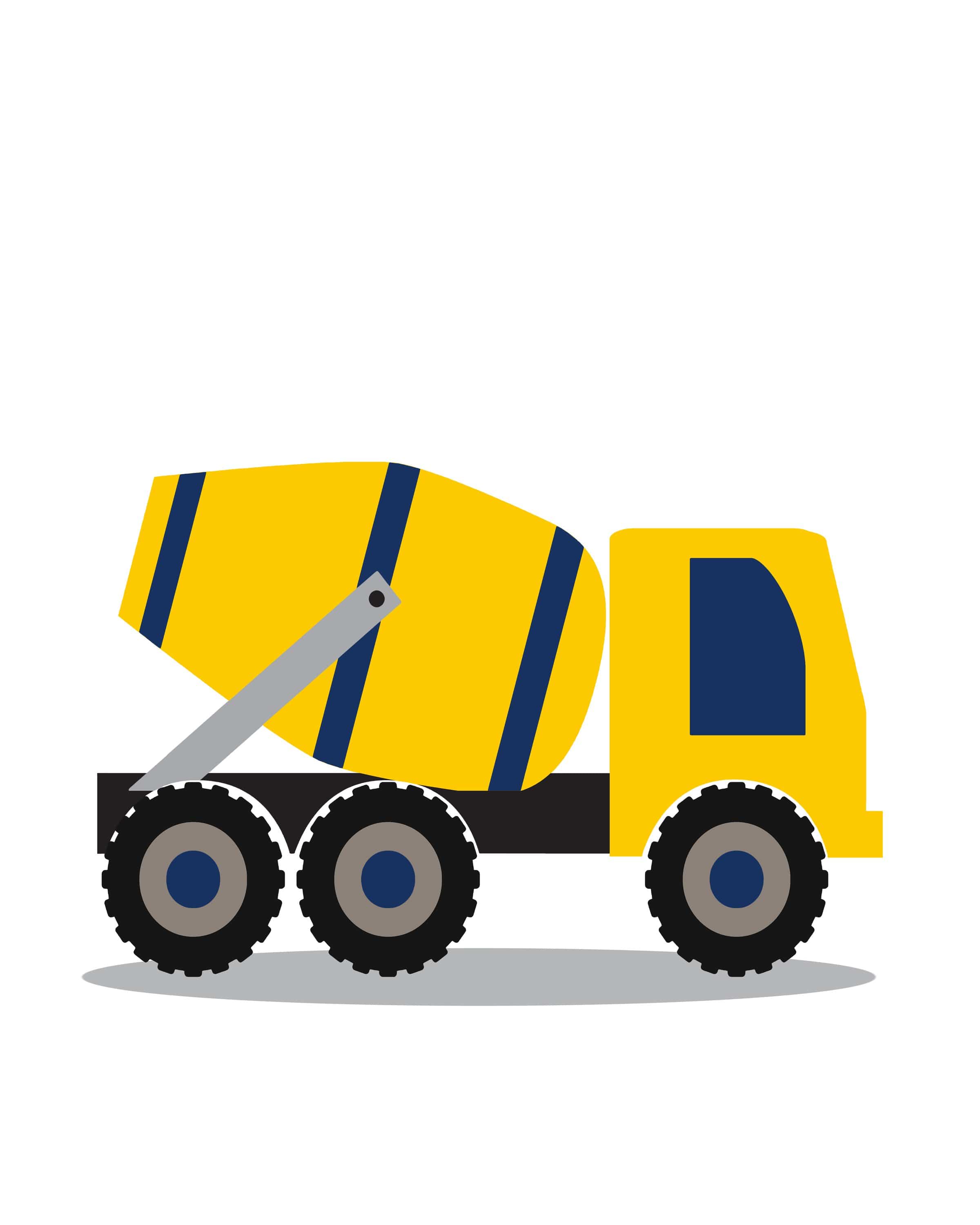 Construction nursery prints - Boys room decor - Truck wall art - Baby boy nursery prints - Construction truck wall decor - Boy wall art nursery art print baby nursery bedroom decor