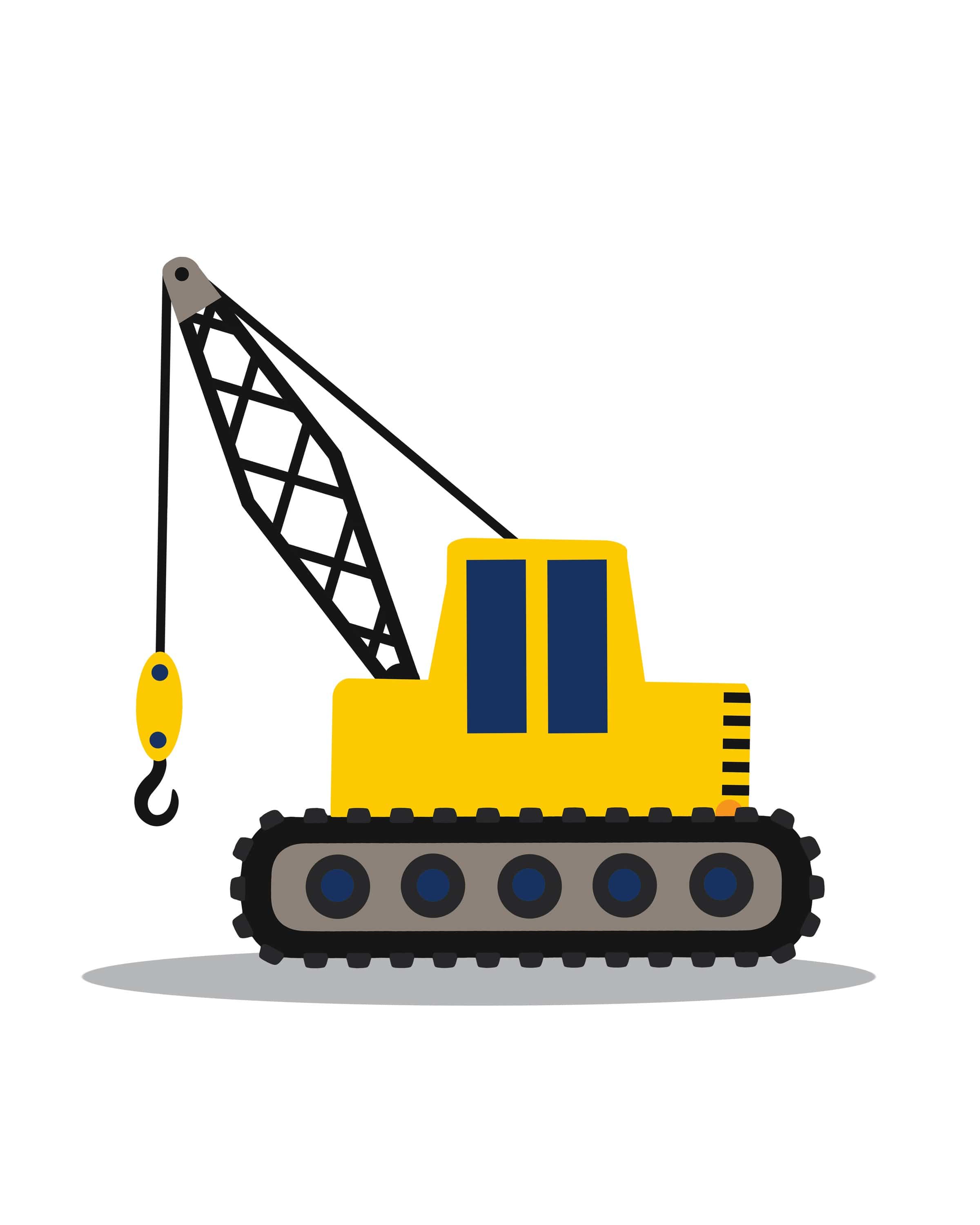 Construction nursery prints - Boys room decor - Truck wall art - Baby boy nursery prints - Construction truck wall decor - Boy wall art nursery art print baby nursery bedroom decor