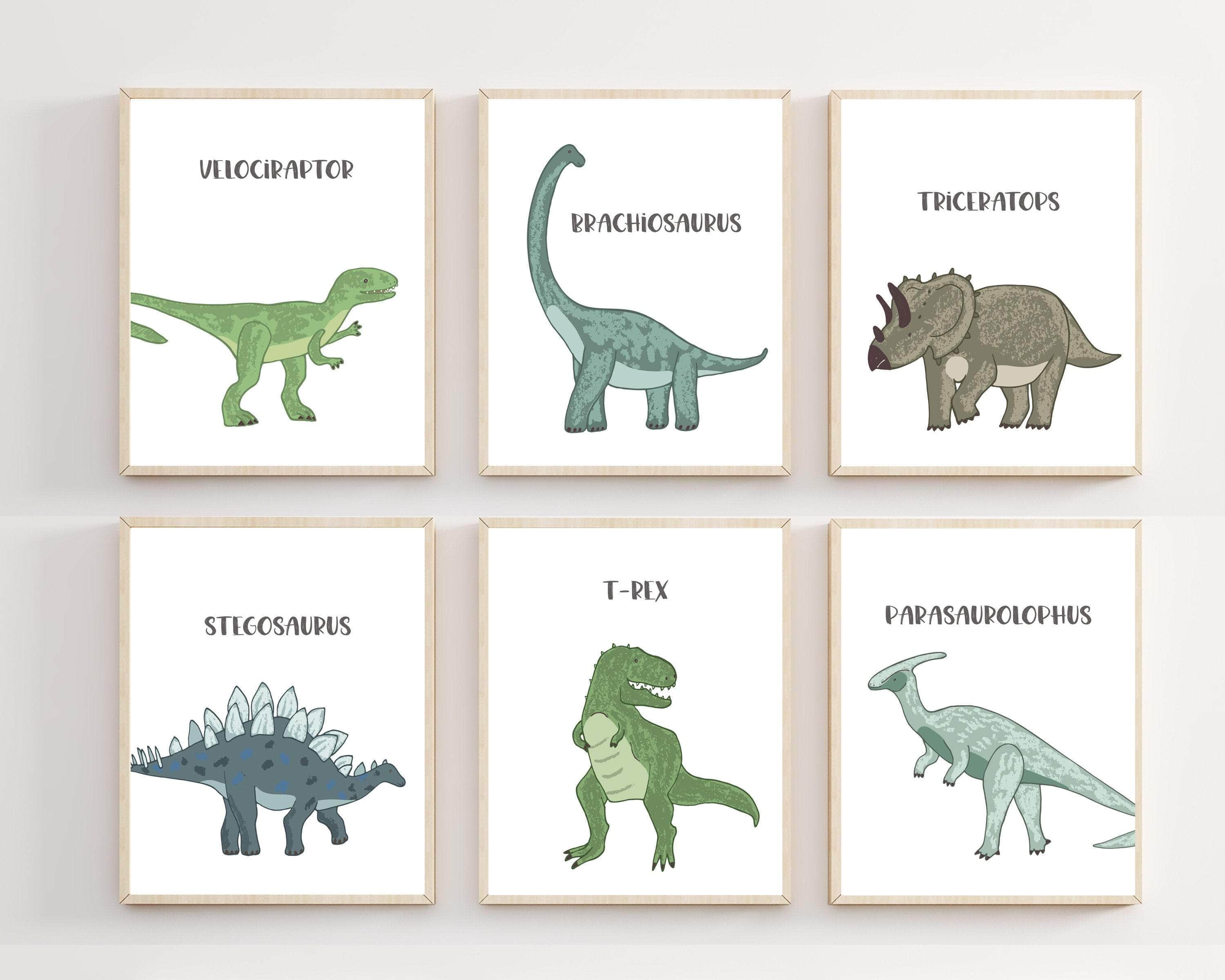 Dinosaur art prints - Dinosaur wall art - Boys dinosaur decor - Dino wall art - Dinosaur printable wall art - Dinosaur nursery decor - H2339 nursery art print baby nursery bedroom decor