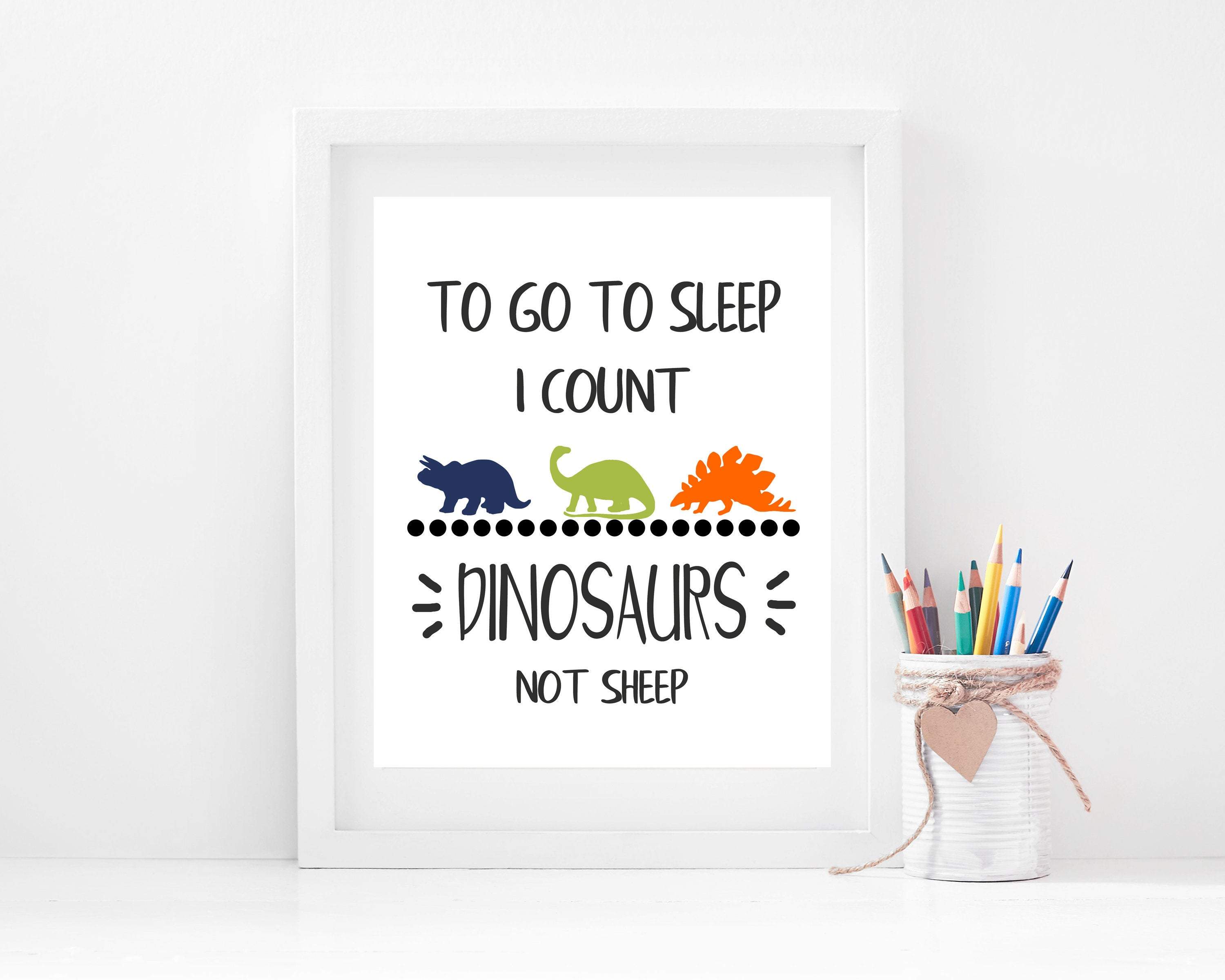 Dinosaur Nursery Wall Art - Dinosaur Quote - Kids Room Art nursery art print baby nursery bedroom decor