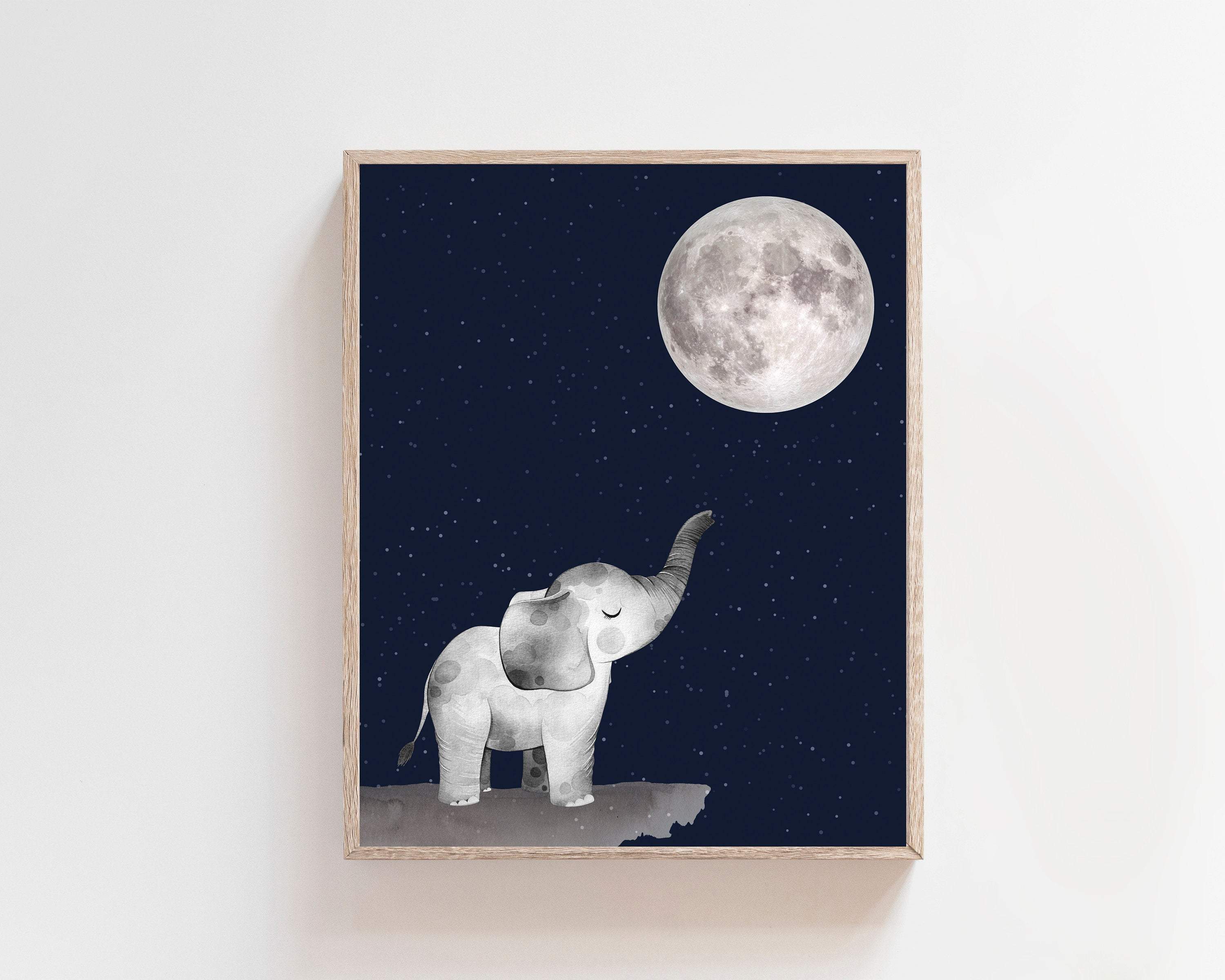 Nursery print Elephant - Baby elephant poster - Boys room wall art - Elephant nursery decor boy - Printable elephant baby - Baby boy nursery nursery art print baby nursery bedroom decor