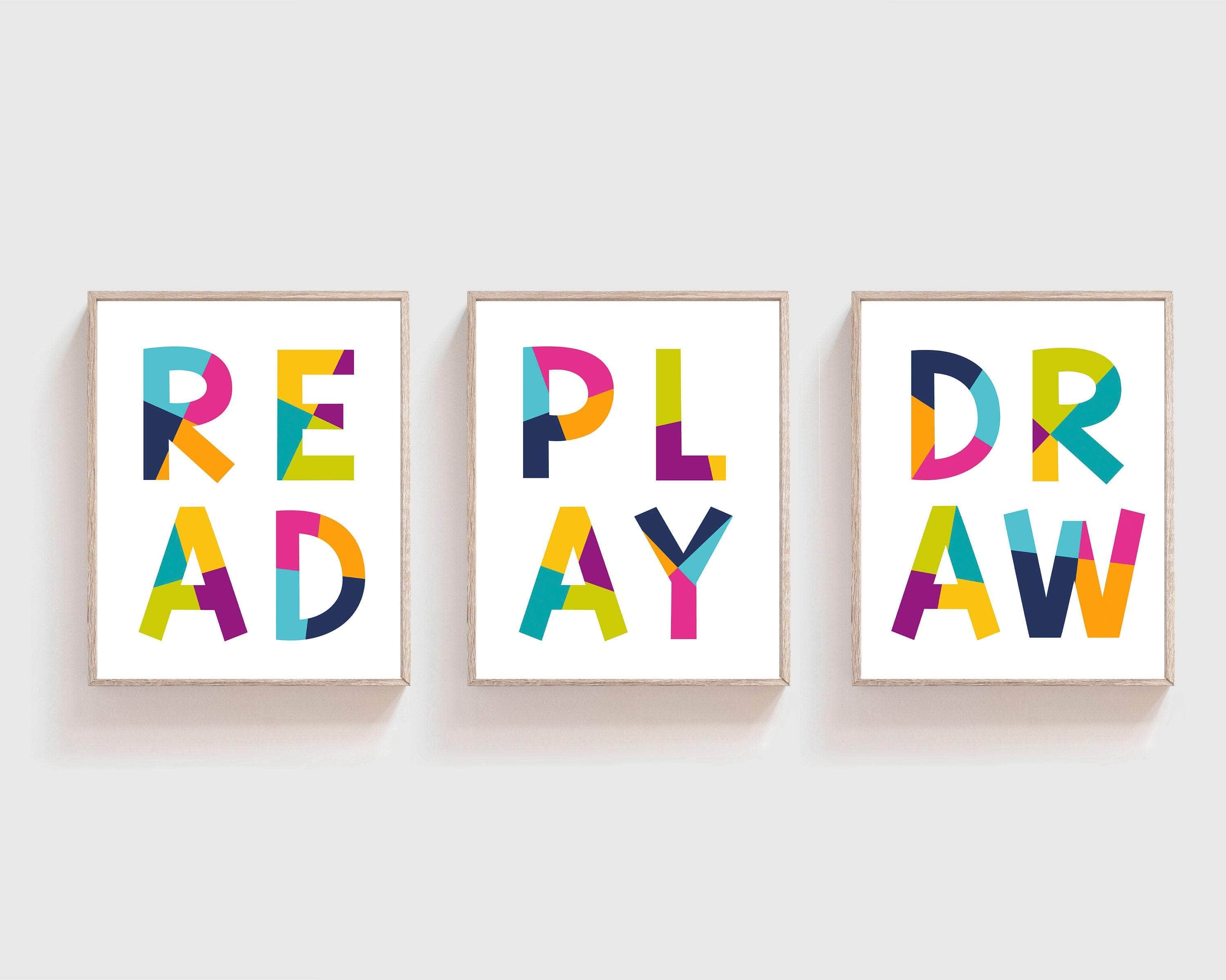 Playroom wall art - Playroom prints - Kids Playroom prints - Playroom art printable - Nursery quote wall art - Playroom art print - H1550 nursery art print baby nursery bedroom decor