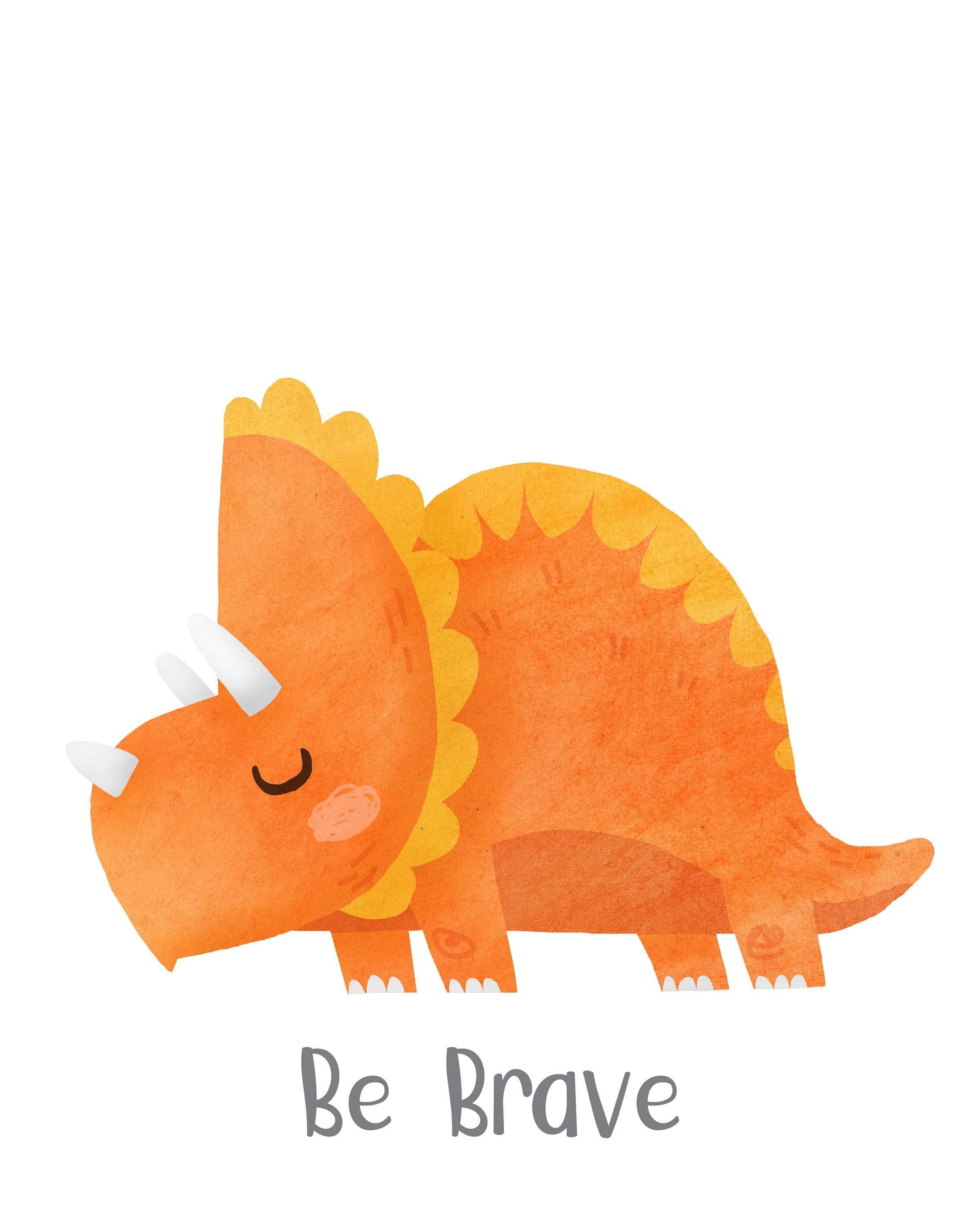 Printable Dinosaur prints - Boys room decor - Boys dinosaur decor - Dino wall art - Dinosaur art prints - Colorful dinosaur print - H2228 nursery art print baby nursery bedroom decor