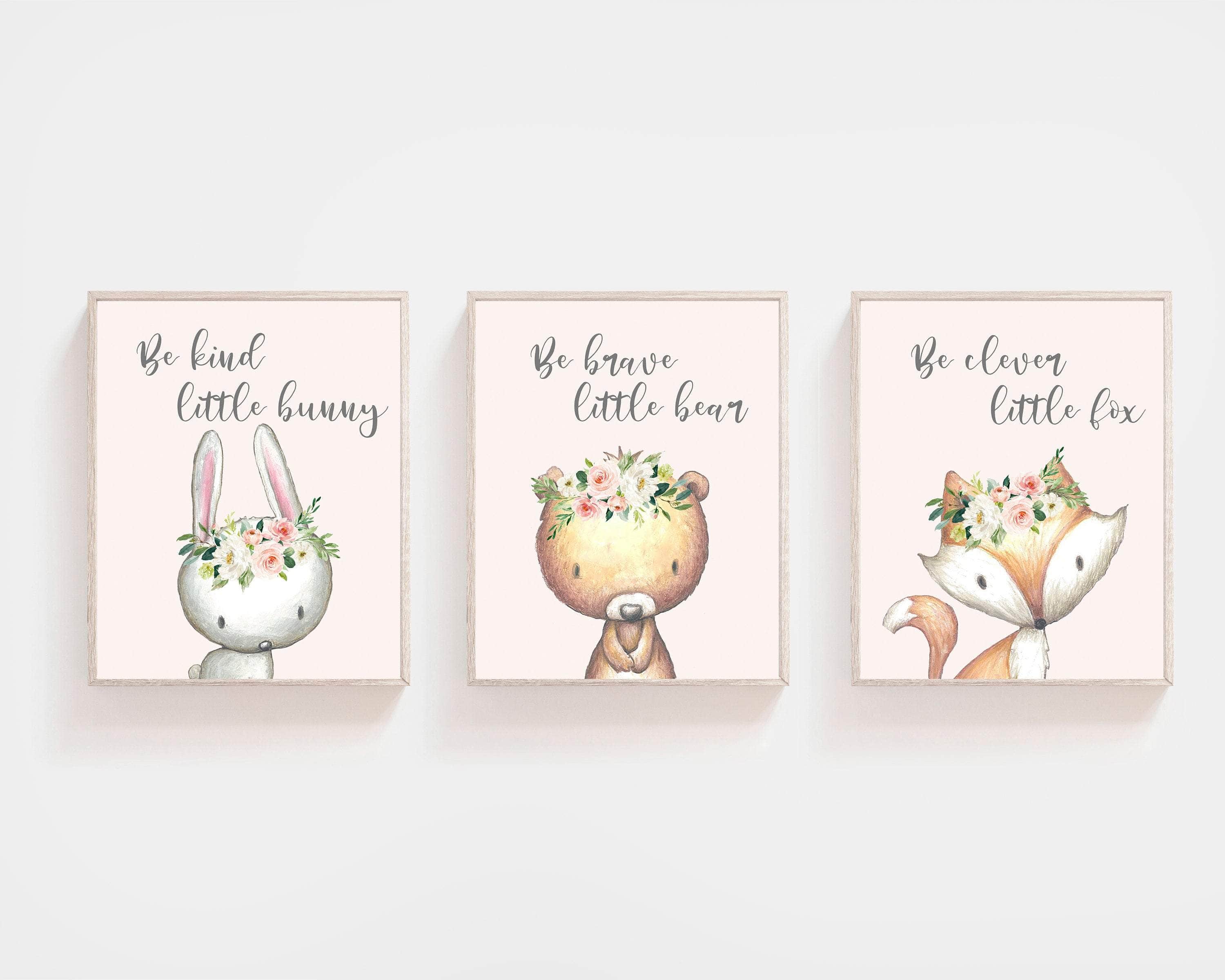 Woodland Nursery art nursery art print baby nursery bedroom decor
