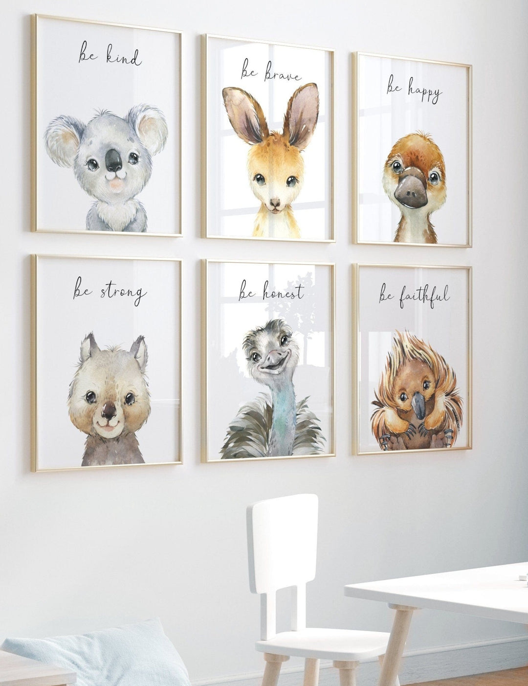 nursery art print baby nursery bedroom decor Australian Nursery Decor - Australian animal prints- Baby Australian animals - Australian animal nursery - Watercolor Australia  - Baby