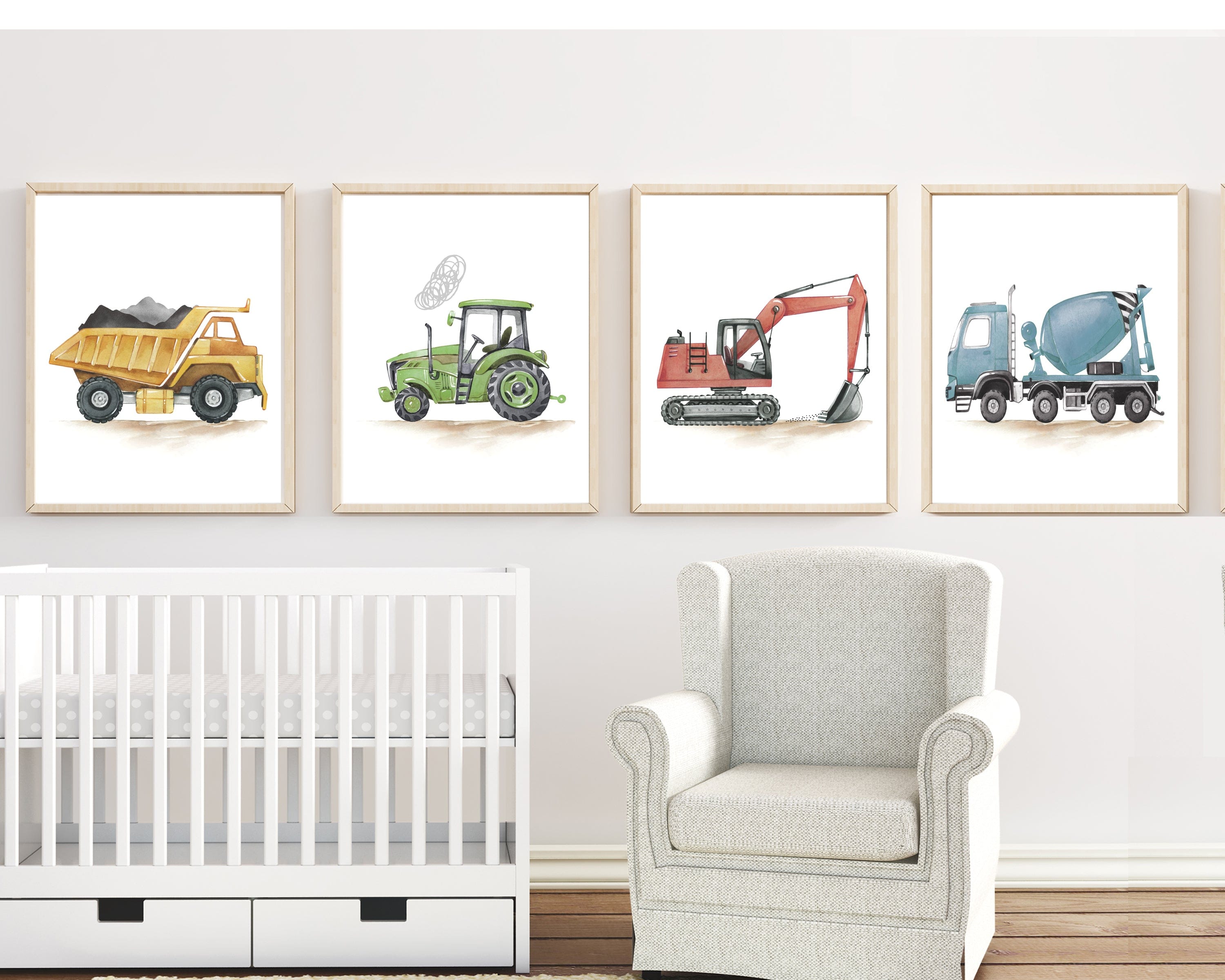 nursery art print baby nursery bedroom decor Customer order for - Elaine - Set of 4 prints printed and shipped - UNFRAMED - H2743