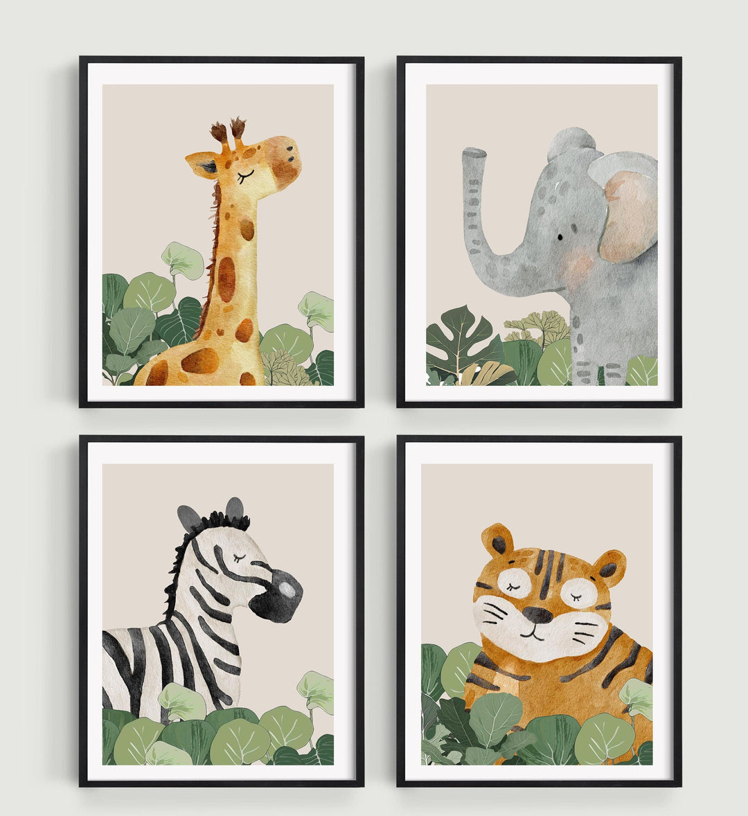 nursery art print baby nursery bedroom decor Jungle nursery decor - Boho Jungle print - Boho nursery wall art - Nursery decor - Safari nursery decor - Nursery prints - Baby animal print