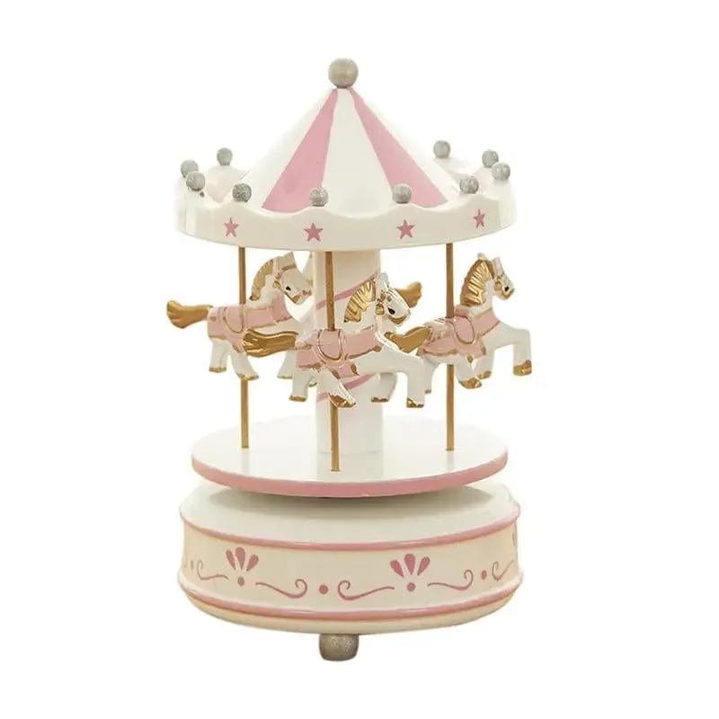 nursery art print baby nursery bedroom decor 6 Colors Wooden Music Box Toy Child Baby Game Home Decor Carousel