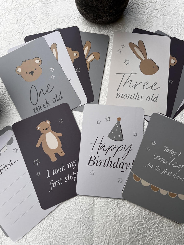 nursery art print baby nursery bedroom decor Newborn Baby Gift Box – Hello World Plaque, Milestone Cards, Teddy Bear Puppet & Swaddle – Baby Shower Hamper, New Mum Gift, Box 7