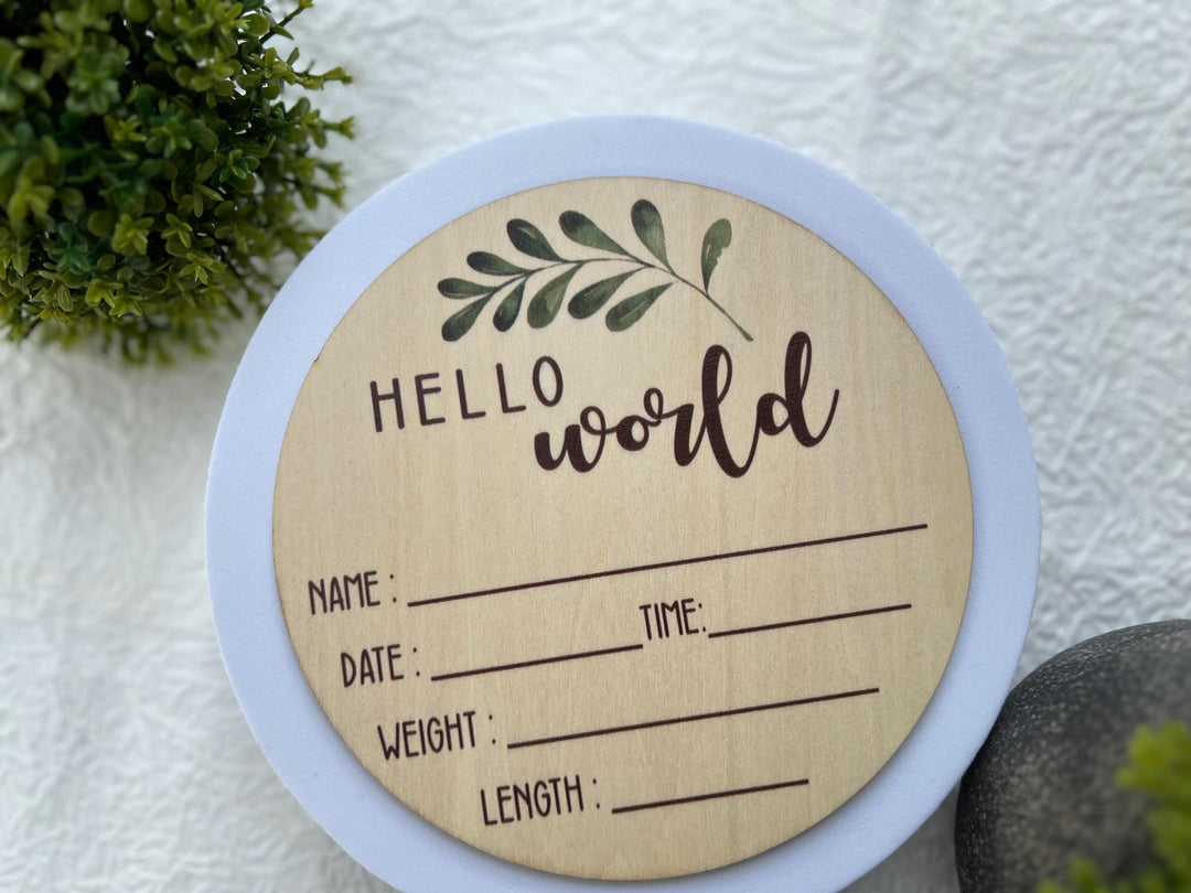 nursery art print baby nursery bedroom decor Newborn Baby Gift Box Set – Hello World Plaque, Teddy Bear, Swaddle & Mum Treats – Baby Shower Gift - New Mum Hamper - Box-3