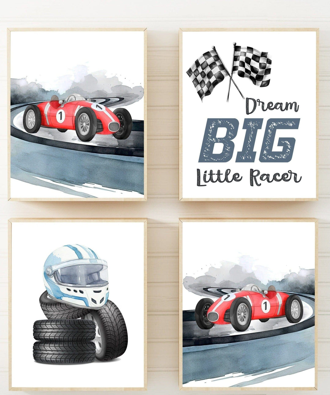 nursery art print baby nursery bedroom decor Racing Cars Art Prints - Printable Nursery Art - Car Poster - Boy Nursery Decor - Car Prints - Nursery Prints - Original Print - H2978