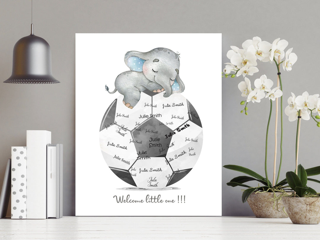 nursery art print baby nursery bedroom decor Soccer ball baby shower - Soccer ball baby sign - Baby shower boy - printable baby shower guest book - Baby shower decor -Digital guest book