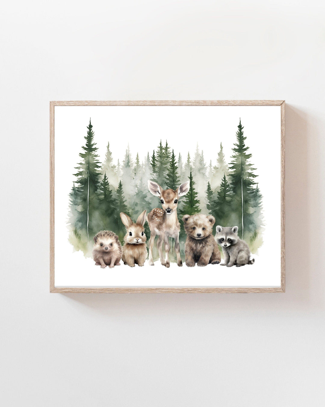 nursery art print baby nursery bedroom decor Woodland animal nursery decor -  Forest animal prints - woodland nursery - boy nursery decor - nature nursery decor - Digital prints