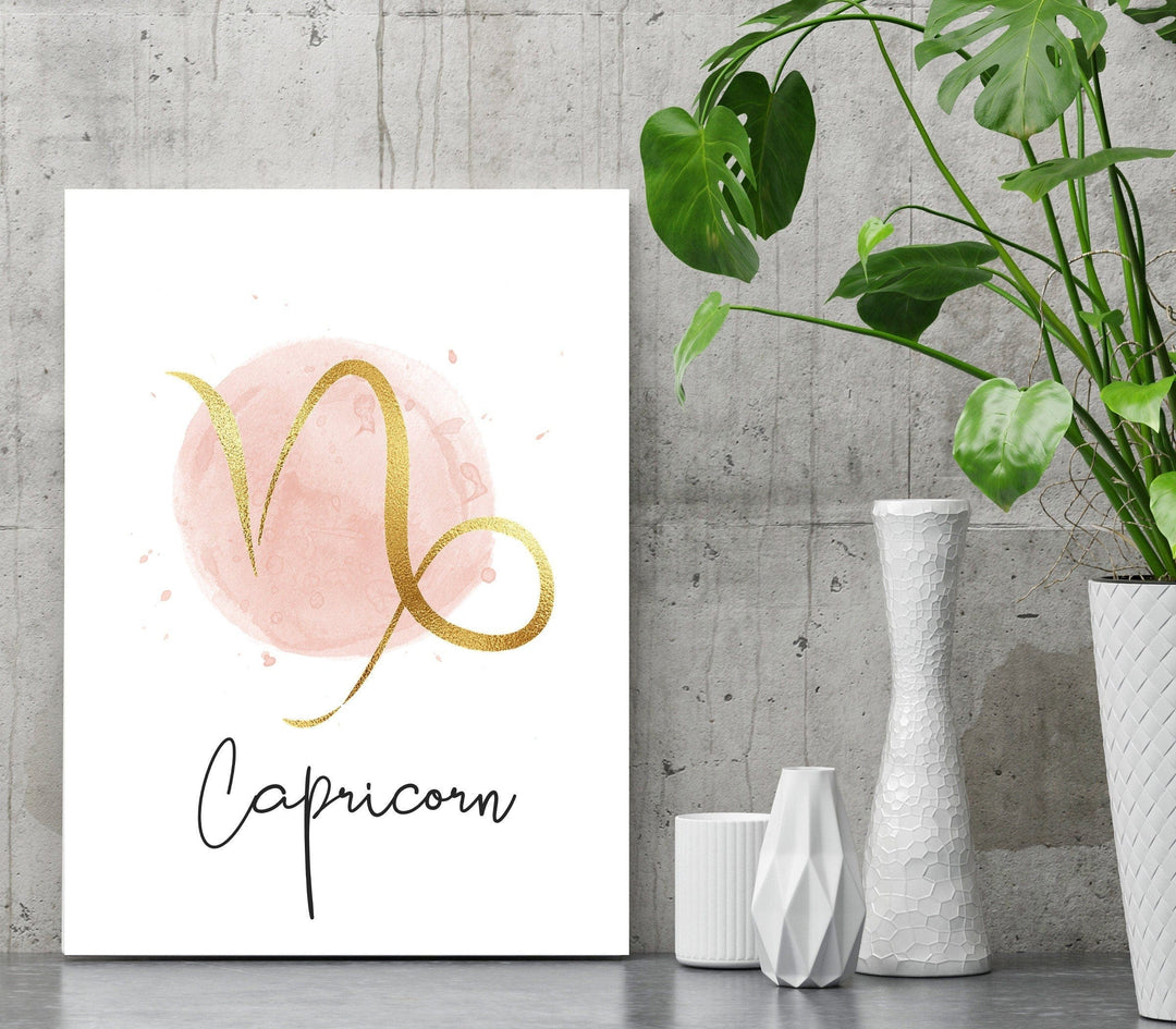 nursery art print baby nursery bedroom decor Capricorn print - Star sign print - Zodiac wall art - Star sign wall art - Horoscope print - Zodiac art print - Moon sign - Star sign gift