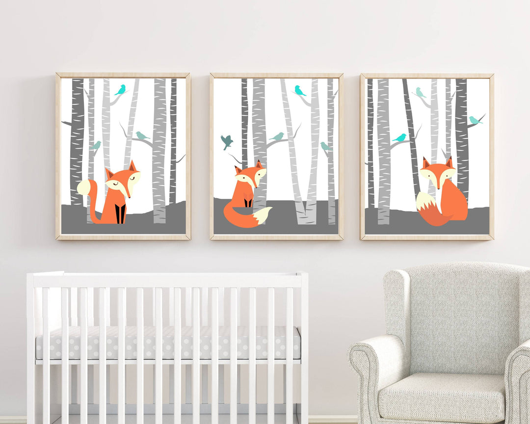 nursery art print baby nursery bedroom decor Fox Nursery Wall Art Print. Nursery Art Print. Fox Woodland Nursery Prints. Baby Boy Nursery Wall Art Print and Bedroom Decor H218
