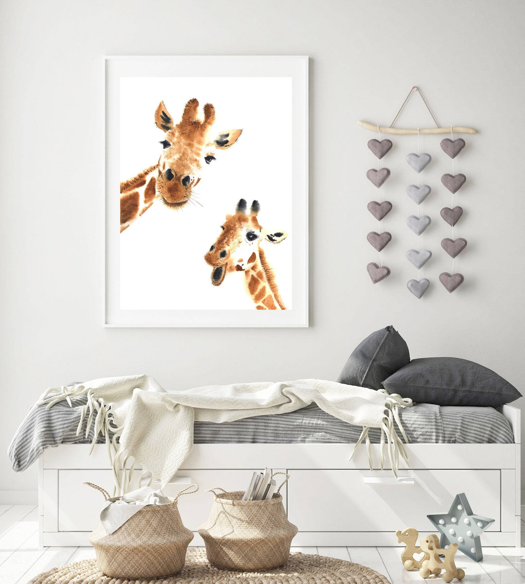 nursery art print baby nursery bedroom decor Giraffe wall art - Giraffe print - Giraffe nursery print - Giraffe nursery decor - Nursery safari wall art- Baby Giraffe printable - H1967