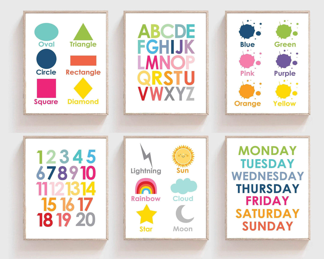 Home School Wall print - Learning printables - Kids prints - Playroom decor - Classroom posters - Educational prints - Home School decor nursery art print baby nursery bedroom decor