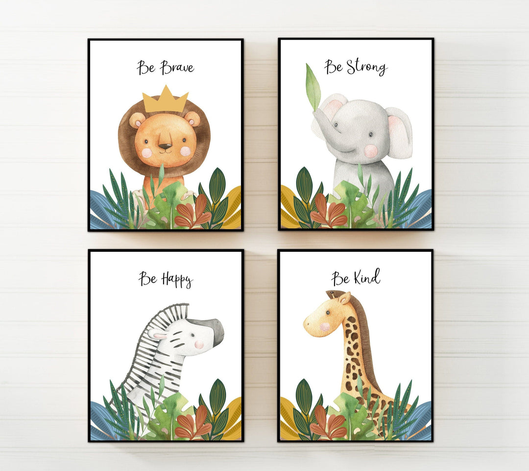 nursery art print baby nursery bedroom decor Jungle nursery decor - Jungle prints - Jungle animal prints - Safari baby animal prints - Safari jungle animal - Baby nursery prints - H2721