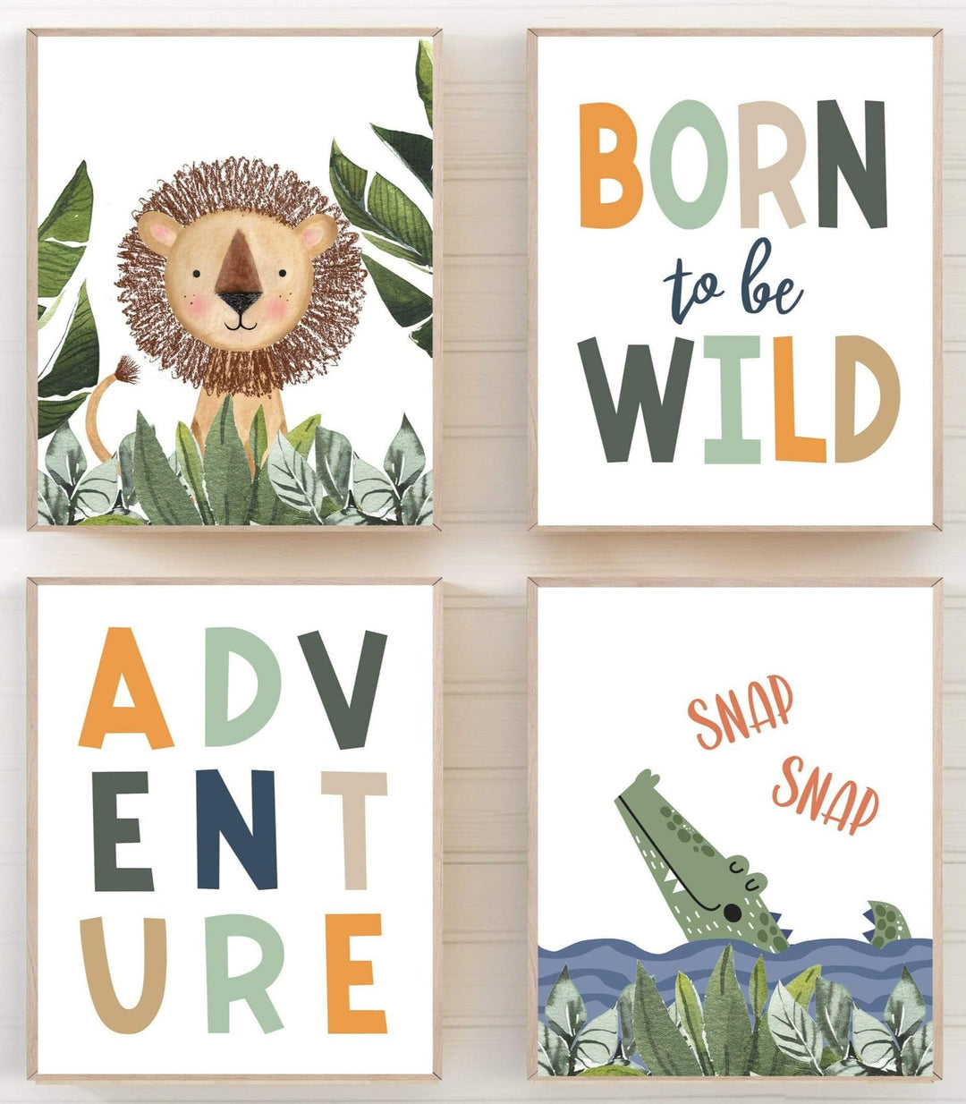 nursery art print baby nursery bedroom decor Jungle nursery decor - Jungle wall art - Jungle animal prints - Boys room decor - Safari nursery prints - Animal nursery art - Lion wall art