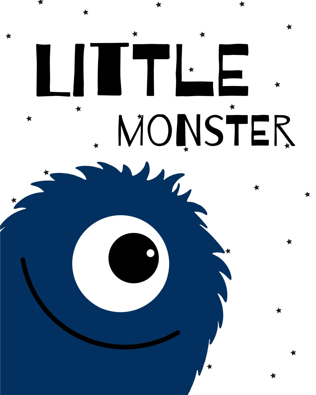 11x14 Monster art print - Monster print - Kids monster art - space art print - Boys art print - monster canvas - little monsters - H1769 nursery art print baby nursery bedroom decor