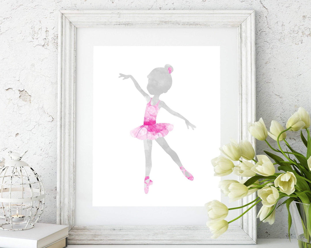 8x10 Ballerina Wall Art, Ballerina Art Print, Girls Ballerina, Girls Ballet, Ballet Nursery Wall Art, Ballerina Decor, Ballerina Watercolor H547 nursery art print baby nursery bedroom decor