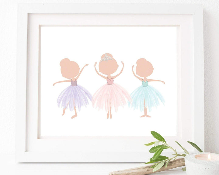 8x10 Ballet Dancer Gift - Ballet Art Print - Ballerina Walll Art - Ballerina Art Print - Ballerina Watercolor Print - Ballet Decor -  H1652 nursery art print baby nursery bedroom decor