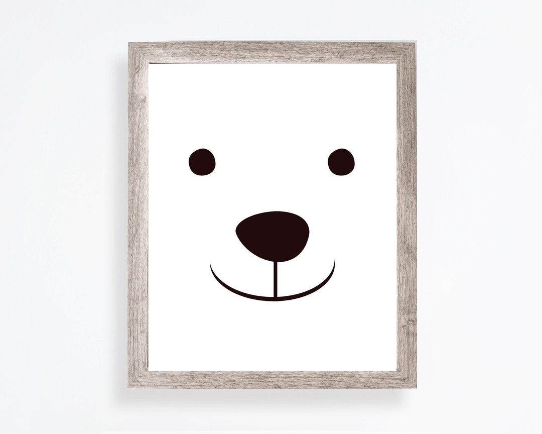 8x10 Bear print - Bear nursery print - Bear decor - Cute bear print - Animal art print - Baby animal prints - Black and white nursery prints nursery art print baby nursery bedroom decor