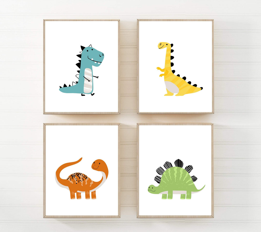 8x10 Dinosaur Boys room decor - Dinosaur print set - Dinosaur wall art - Baby boy nursery - Scandinavian nursery decor - Dinosaur nursery art nursery art print baby nursery bedroom decor
