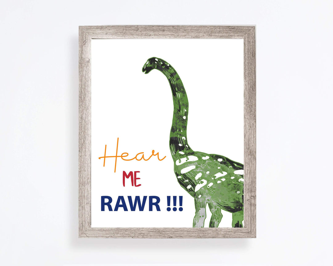 8x10 Dinosaur wall decor. Dinosaur art picture. Dinosaur wall art nursery art print baby nursery bedroom decor