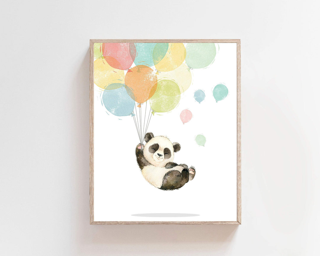 8x10 Panda art print - Panda Printable wall art - Panda nursery decor - Boys nursery prints - Watercolor wall art - Panda print - Boys art prints nursery art print baby nursery bedroom decor